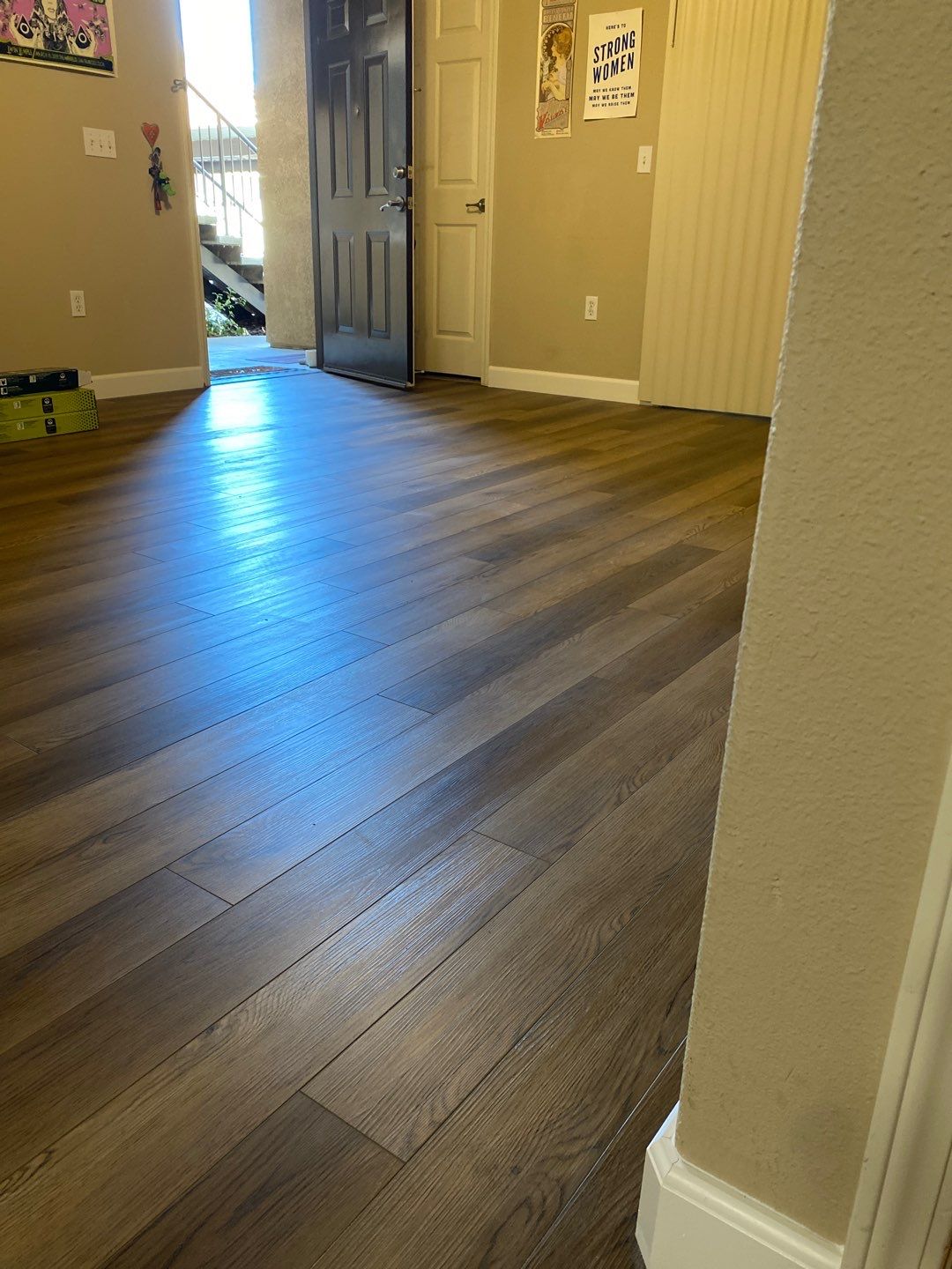 Flood damage renovation by Footprints Floors South Sacramento