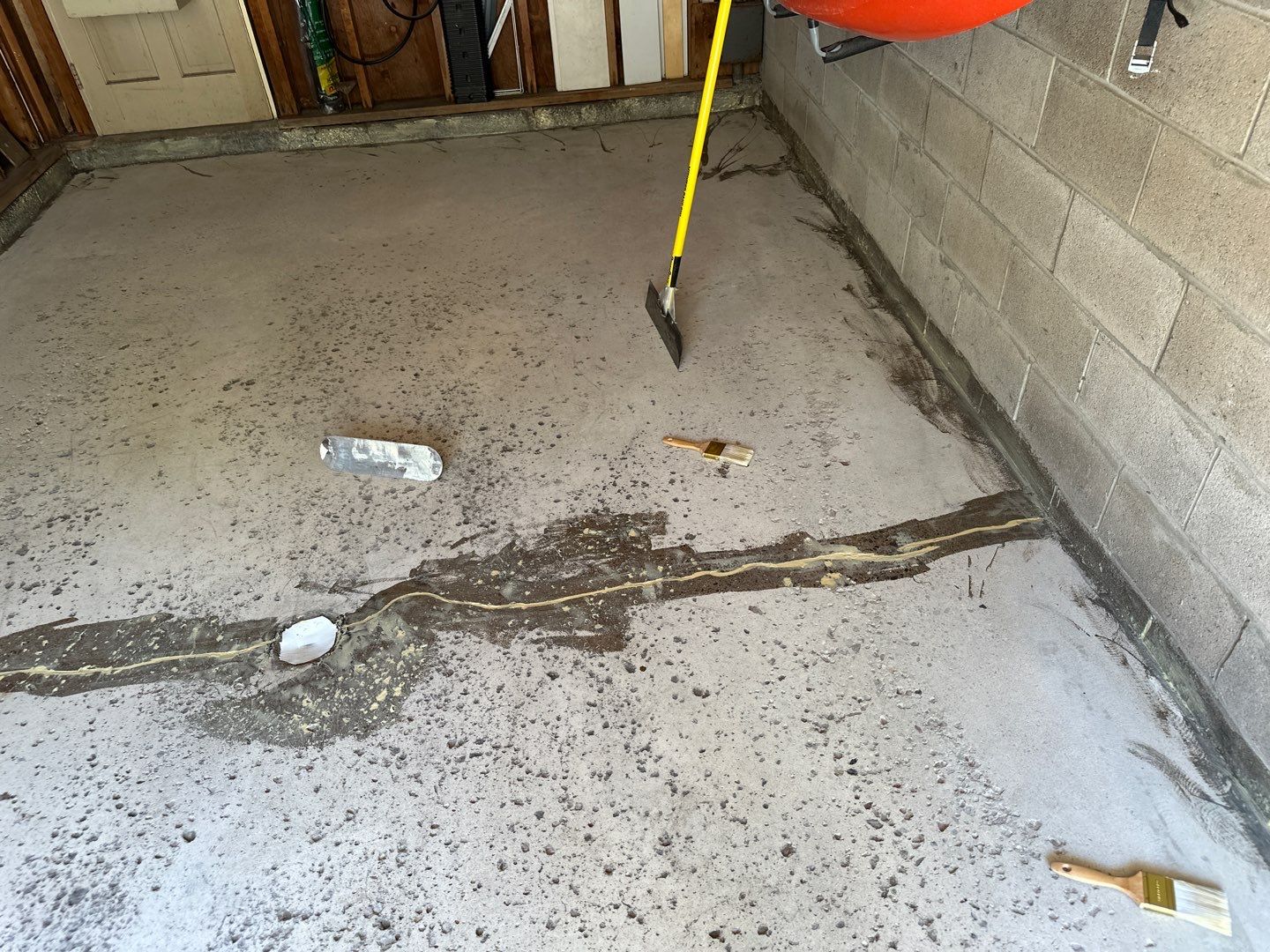 Silverado garage floor coating  by NG Masonry & Construction LLC