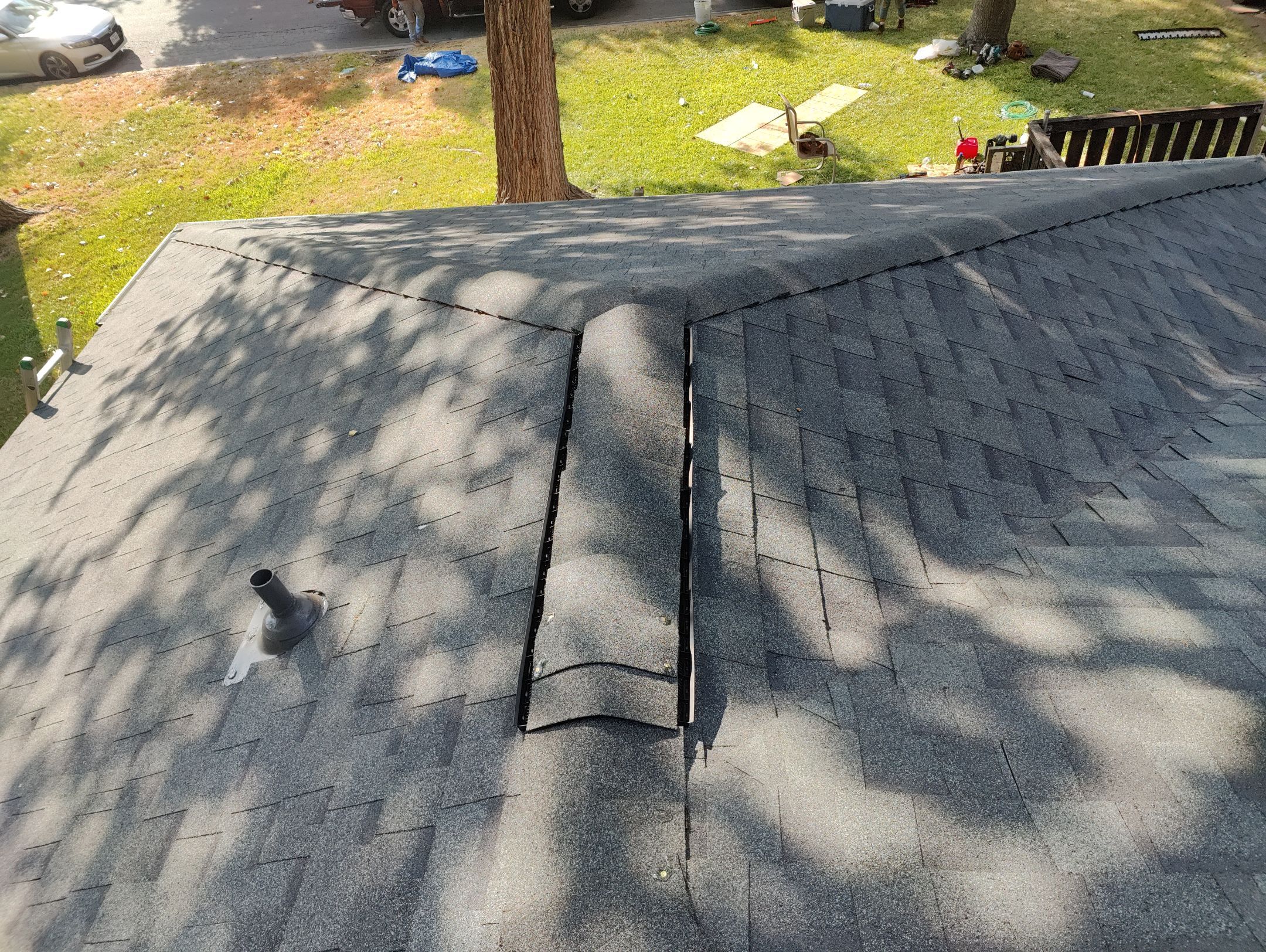 Residential Roofing Installation using Owens Corning Oakridge Estate Grey by DeZign Roofing & Exteriors