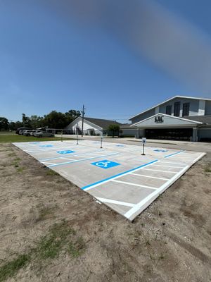 Line Striping New Layout at Kathleen Baptist Church