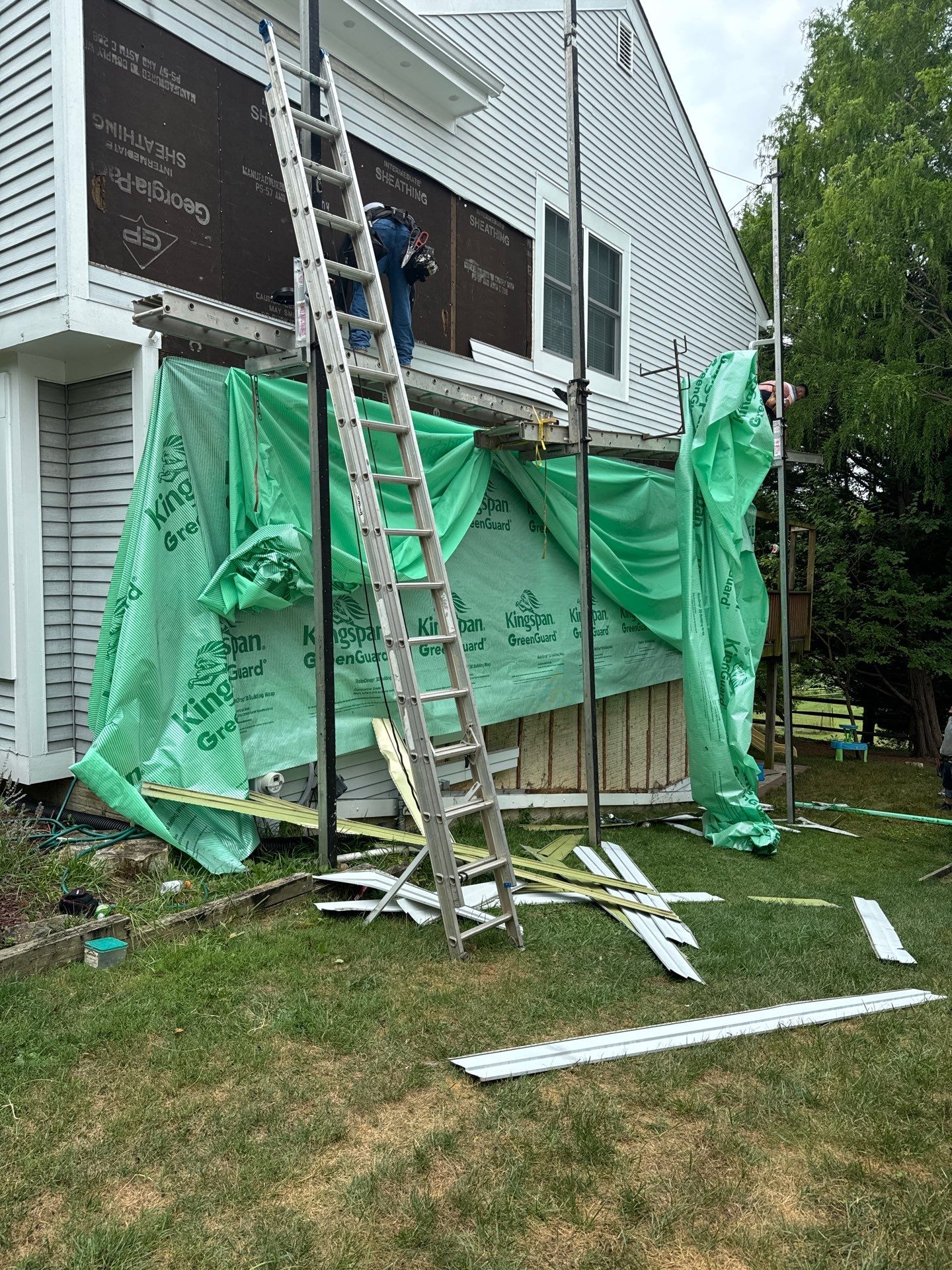 New Prodigy siding with One-piece insulated siding system & Exterior painting   by Alpha Design Services