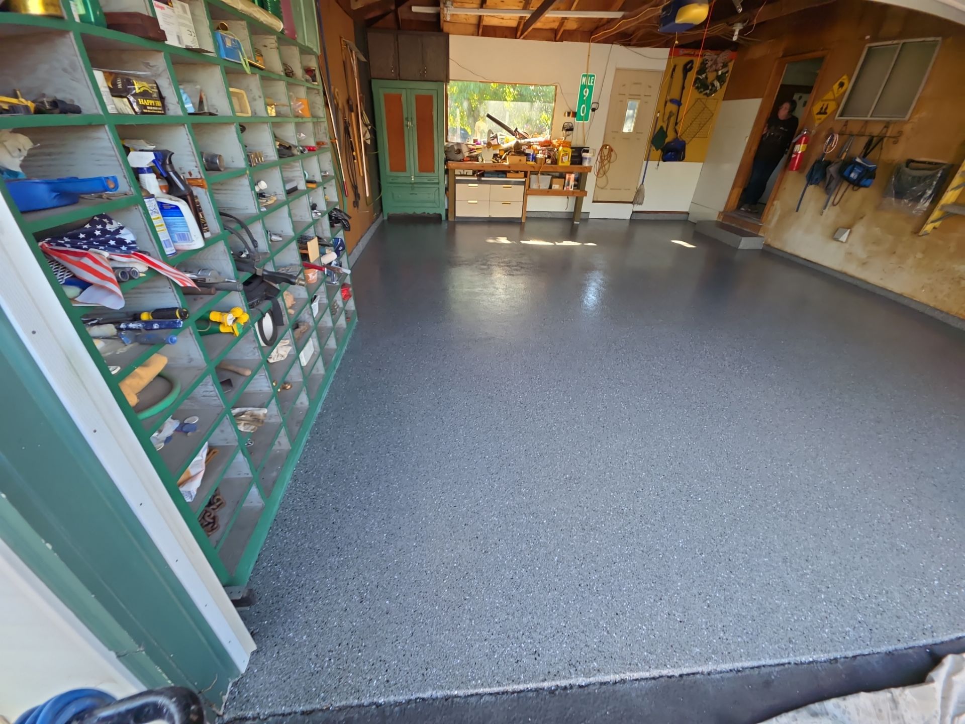 Garage Transformation using Shale Hybrid by Croc Coatings, LLC