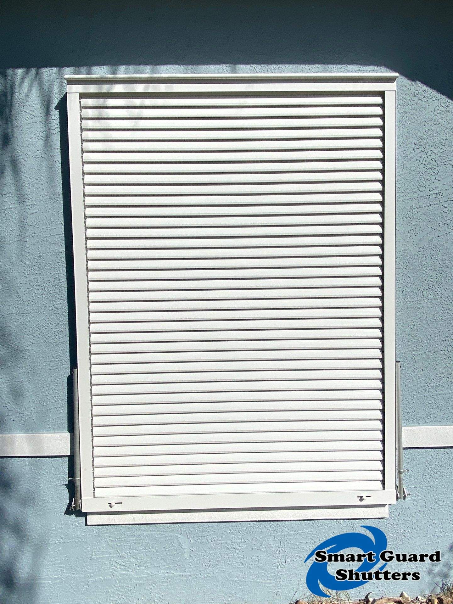 Hurricane Protection in White by Smart Guard Shutters