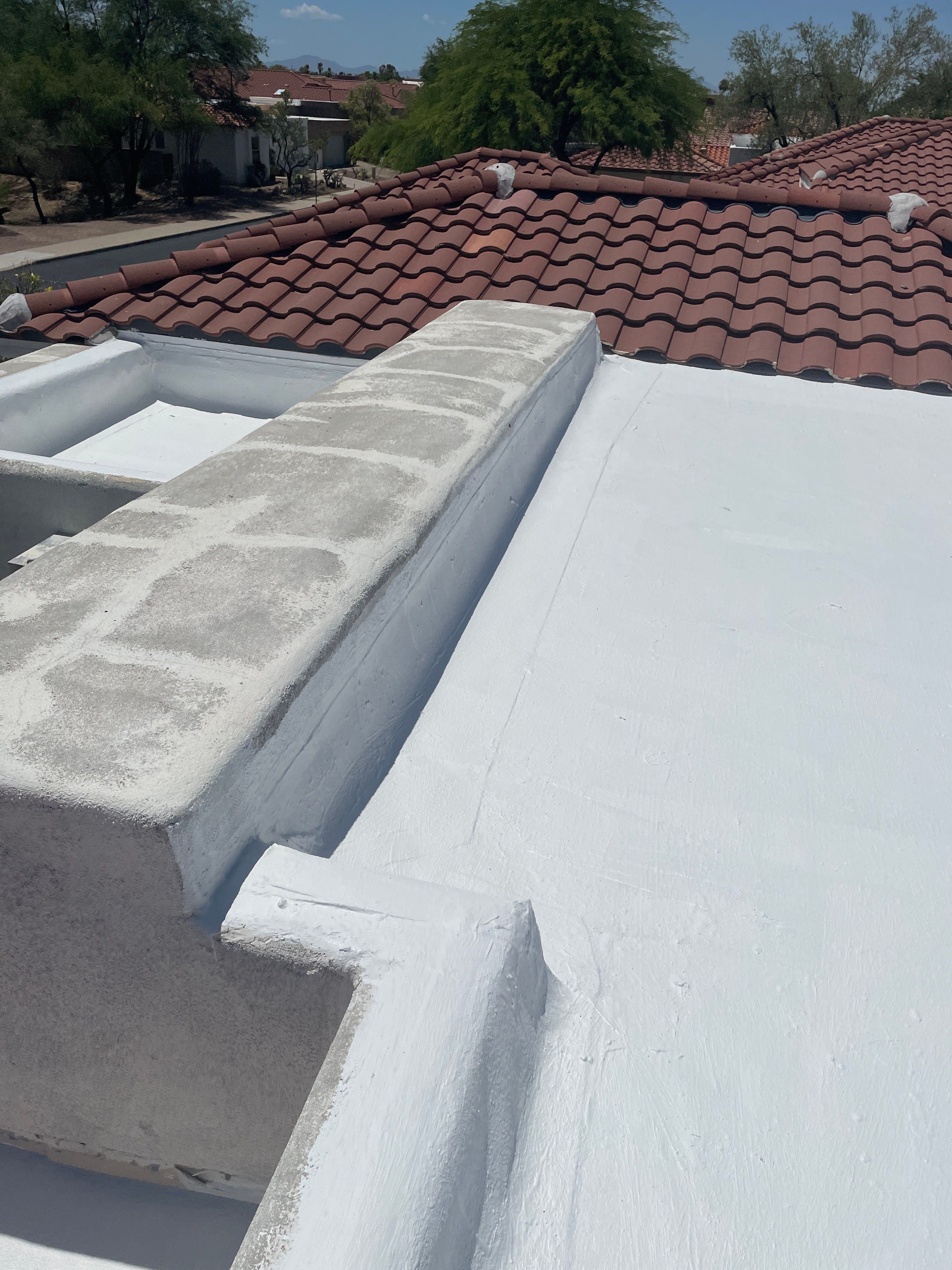 Tucson Residential Roof Restoration with Tile and Elastomeric Coating by West Coast Roofing AZ