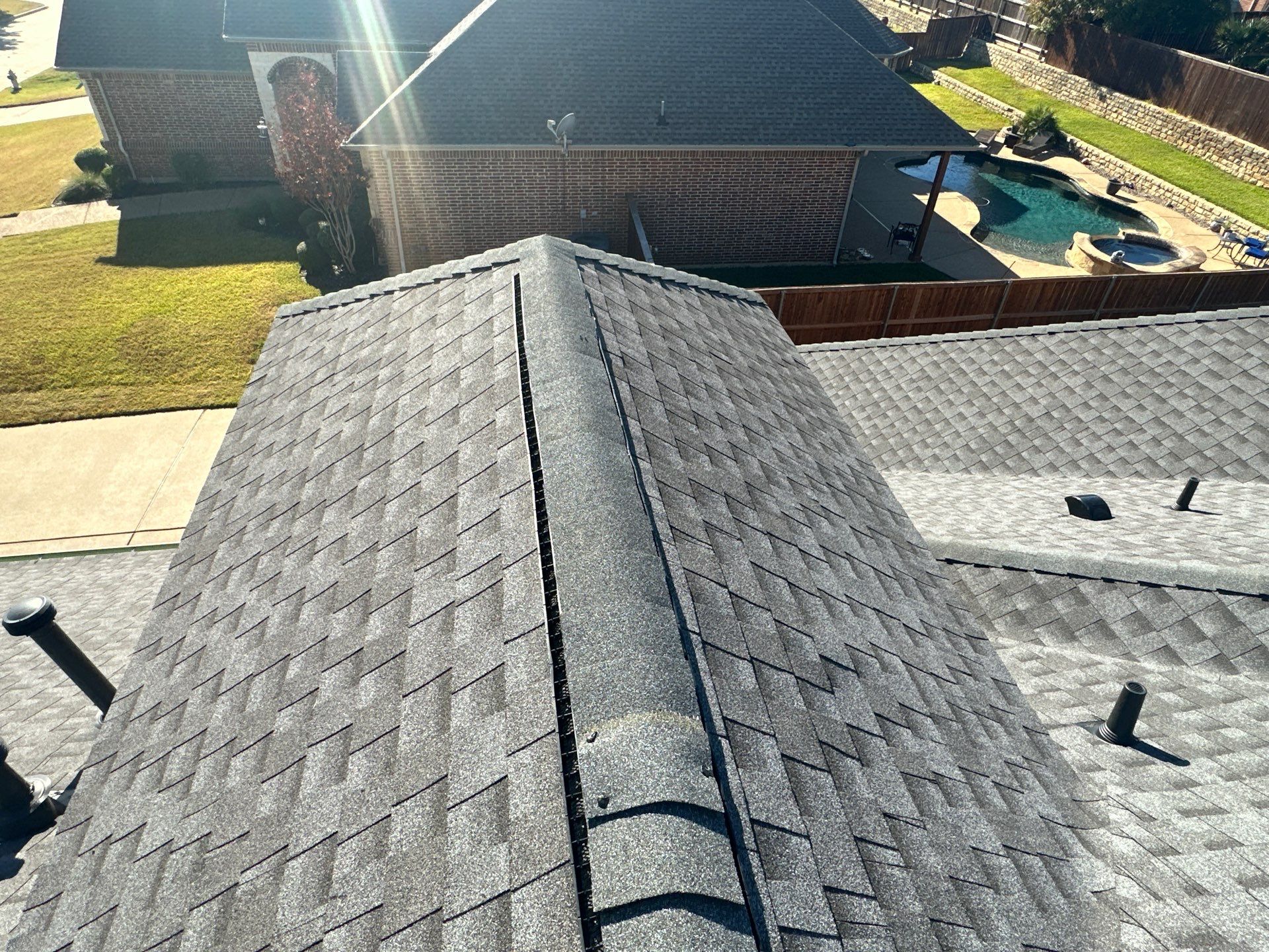 Full Roof Replacement in Mansfield Texas - GAF MasterElite Golden Pledge 25 year Warranty by First United Roofing & Construction
