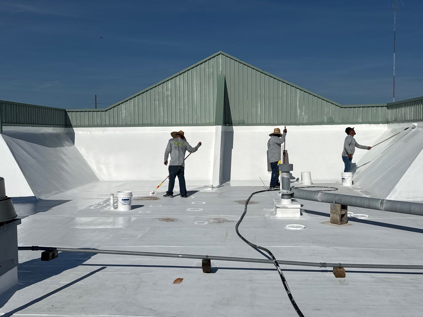 Commercial White Silicone Roof Coating for Hotel in Oldsmar by CES Roofing