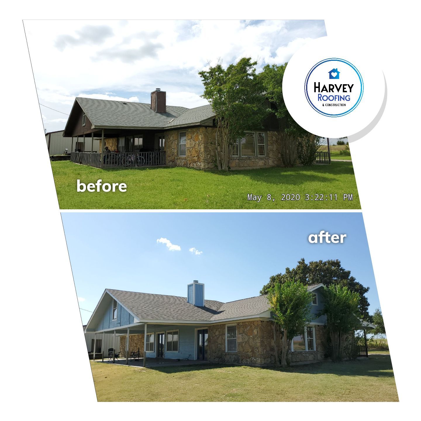 Residential Roofing Installation using ATLAS Pinnacle Pristine Shingles by Harvey Roofing & Construction