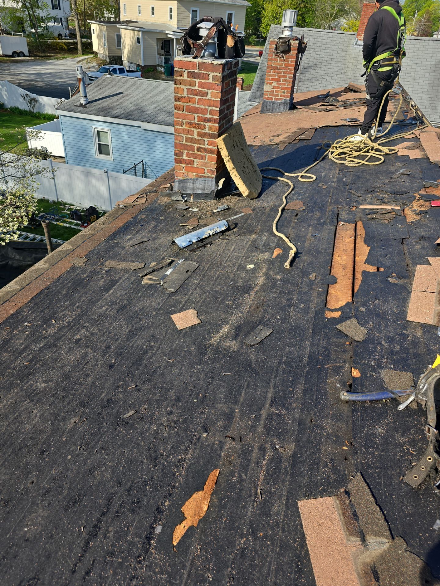 Roof Replacement with Owens Corning TruDefinition Shingles in Midnight Plum by Mighty Dog Roofing of Greater Middlesex County