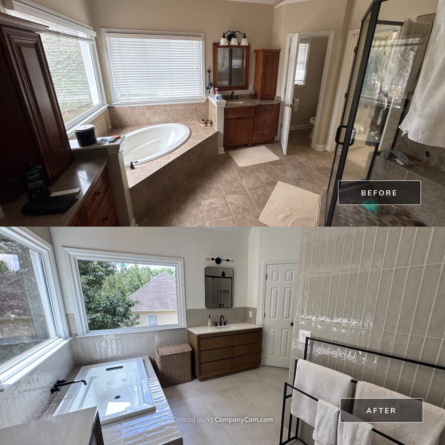 Master bathroom renovation by Prudencio