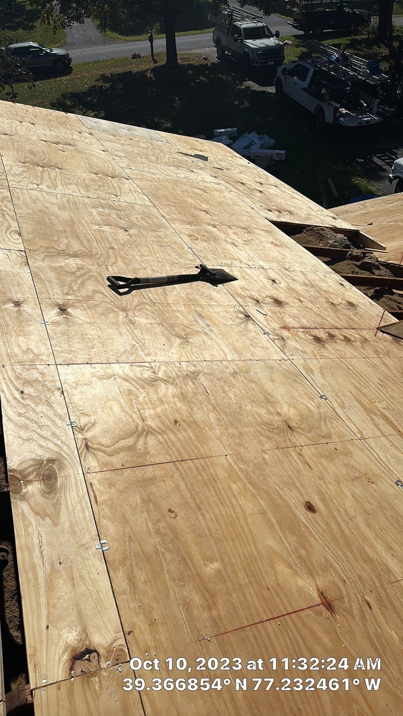 Residential Roofing Installation using Atlas Pinnacle Pristine Pewter Architectural Shingles by Frederick Roof Repair