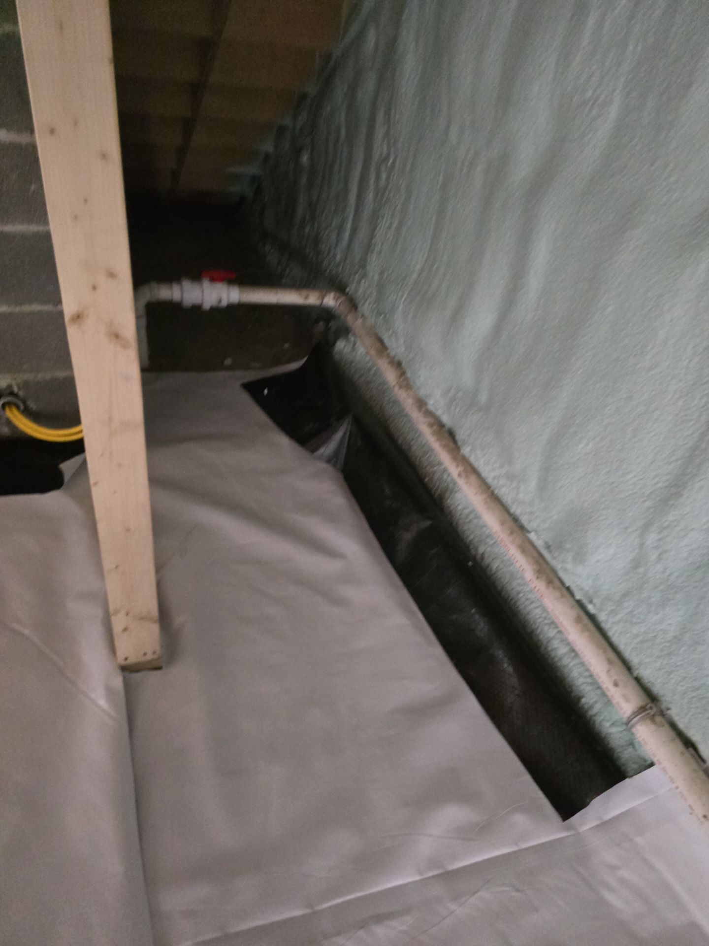 Crawl Space Encapsulation using Closed Cell Spray Foam by NYS Foam & Energy