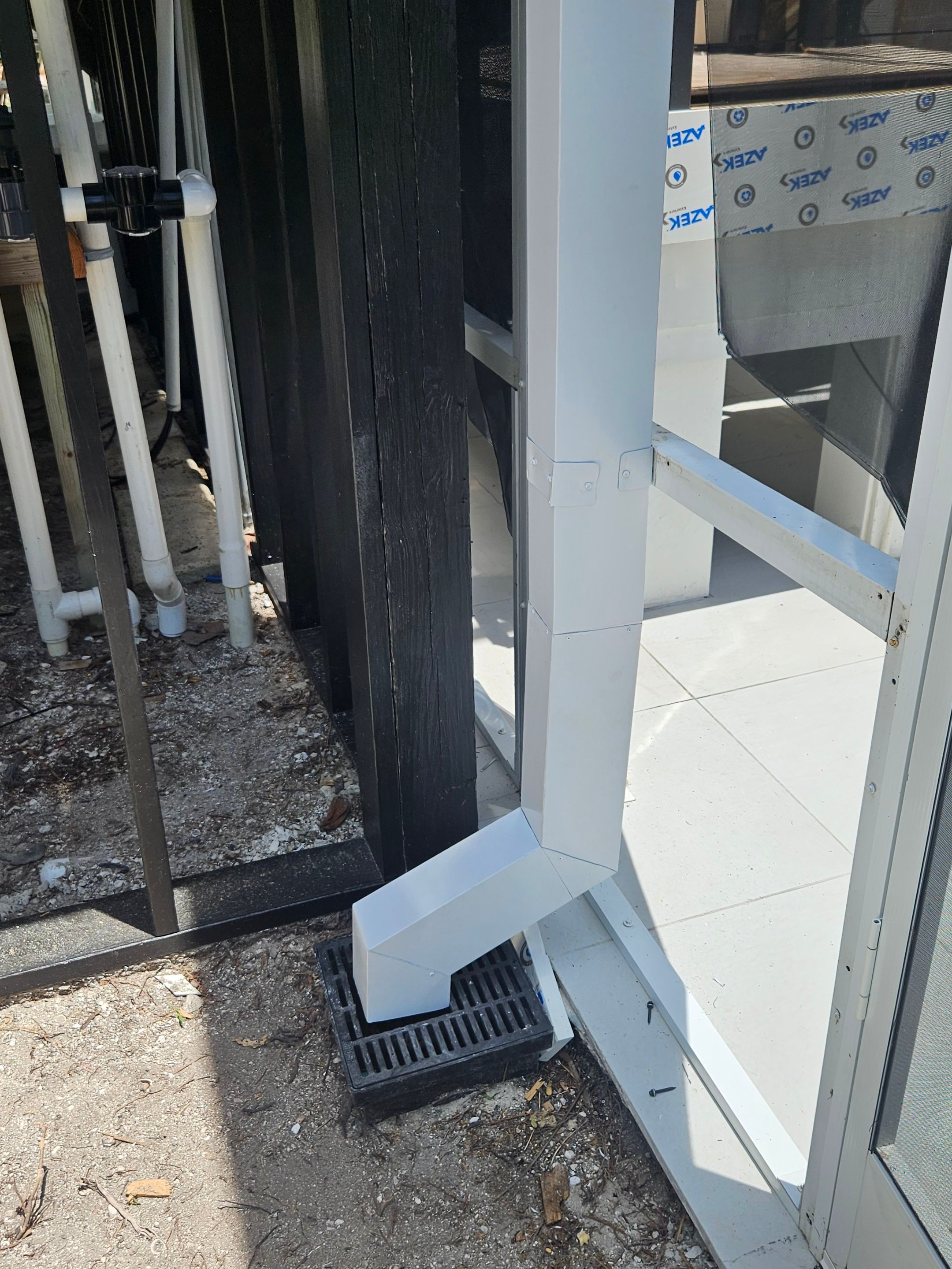 7-Inch Smooth Box Seamless Gutters using Seamless Gutters and Metal Fascia in Sanibel FL by Gutter Professors