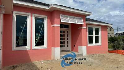 Decorative Bahama Shutter in Traffic White