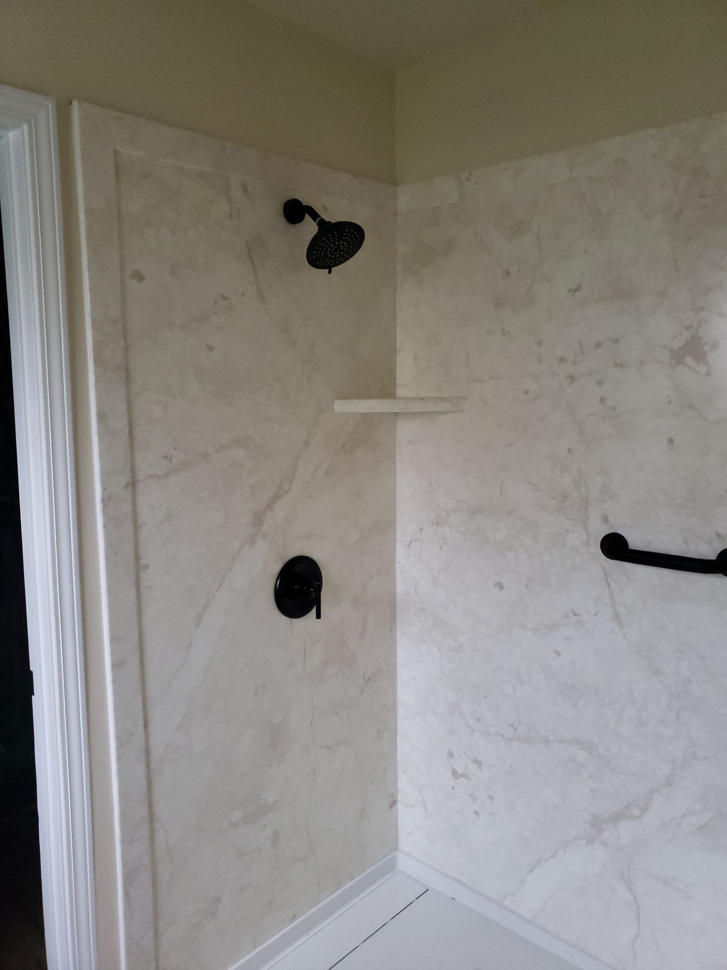 🚿 Budget-Friendly Bathroom Upgrade – No Grout, No Hassle! by A Step Above Handy LLC