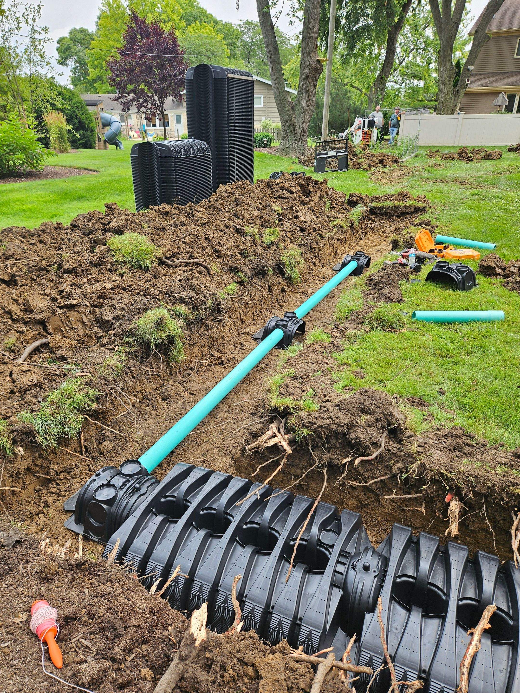 Delta 500 Aeration Station with Lift Station and Infiltrator Chamber System by Allied Water Services