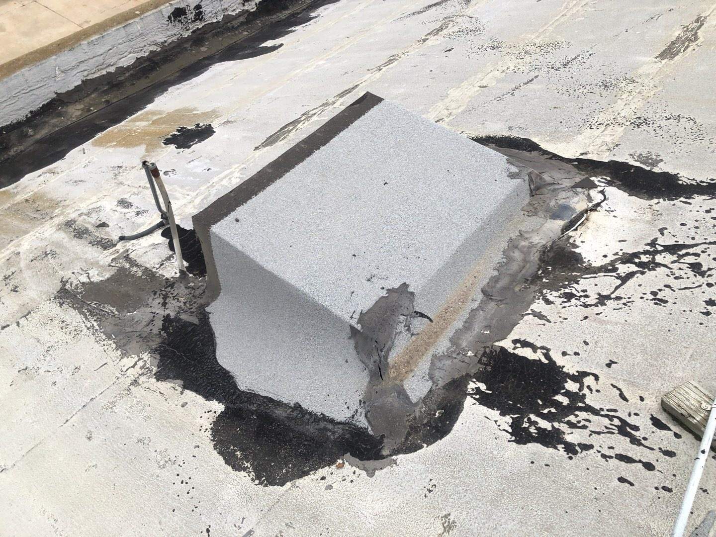 Spray foam and coatings using Conklin Benchmark/PUMA XL coatings and spray foam by Straight Edge Roofing Inc