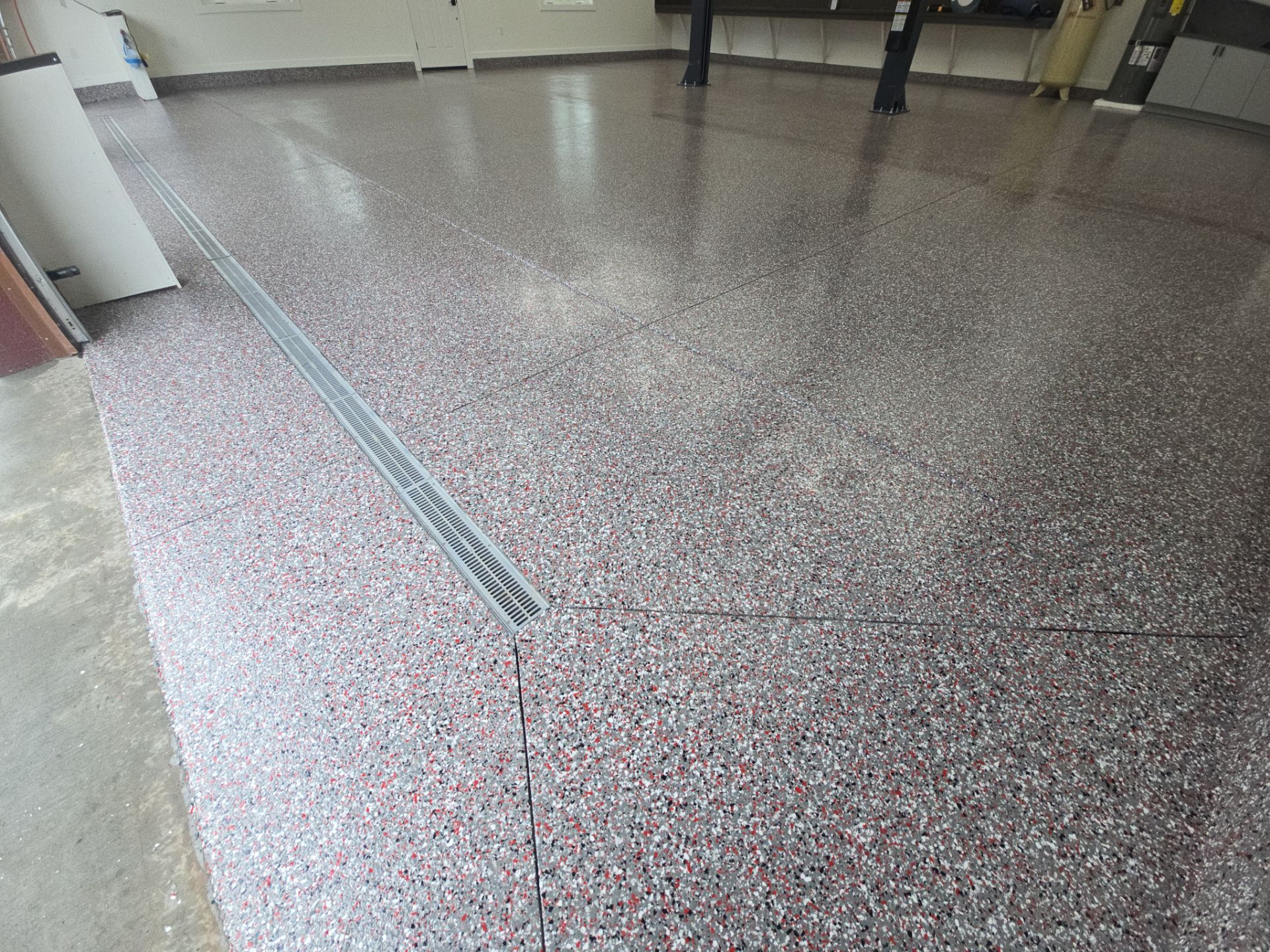 Shop Transformation using Smoke w 15% Tomato Red by Croc Coatings, LLC