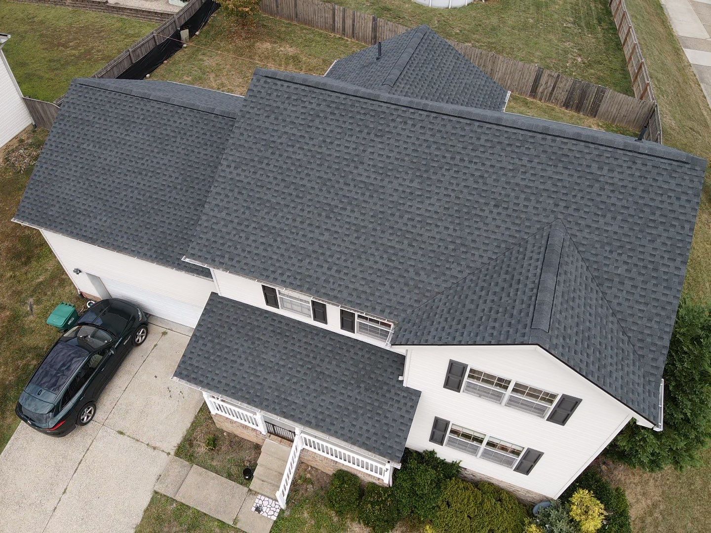 Residential Roofing Installation using GAF Timberline HDZ Charcoal by Rainstoppers Roofing