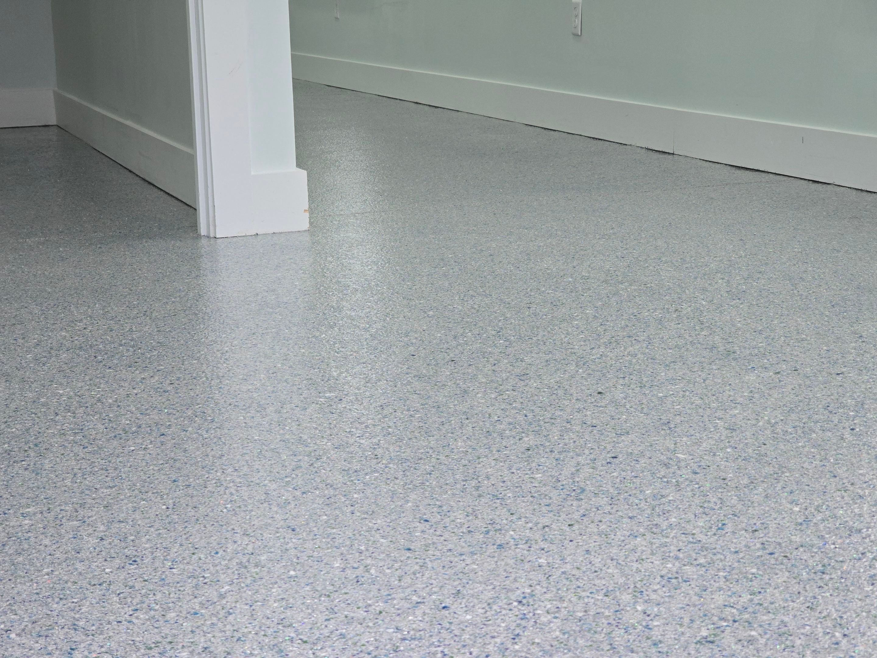 Gym & Garage Using Sea Glass & Keystone by Elite Floor Solutions