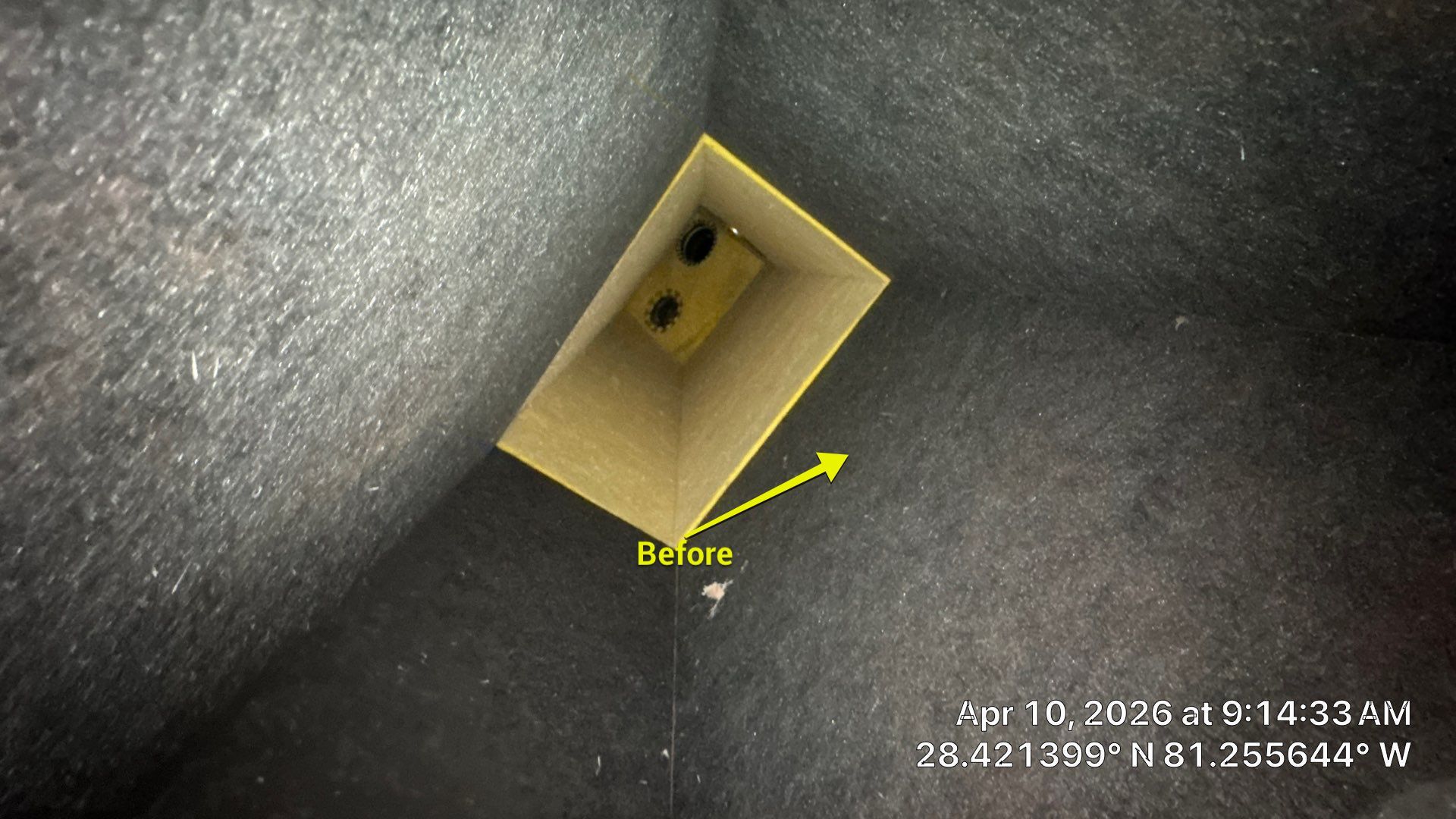 Air Duct Bath Fan Exhaust Cleaning in Orlando by Hygienic Air, Inc