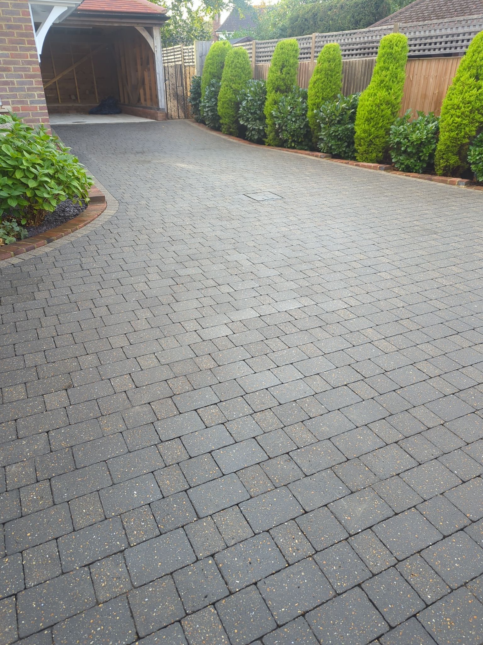 Driveway And Patio Clean using Softwash Equipment by Ges Exterior Cleaning ltd