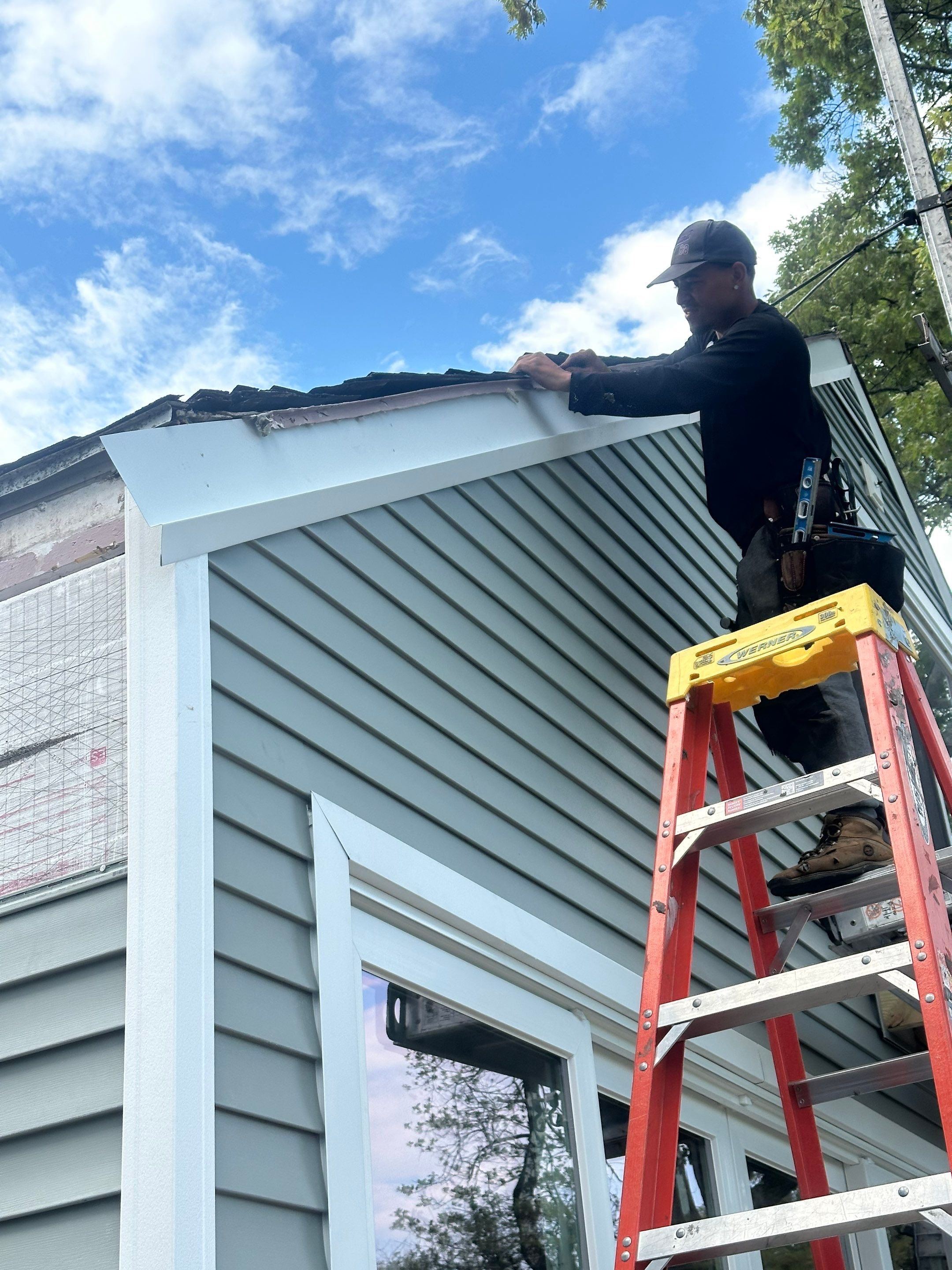 Milford Exterior Renovation Featuring Custom Siding and Wood Deck Installation by A Plus Exterior
