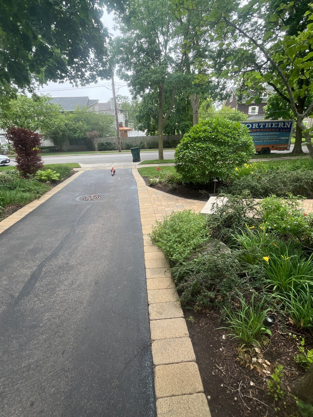 Brick paver clean, sand and seal.  using surebond SB-8700 by Northern Power Washing LLC.