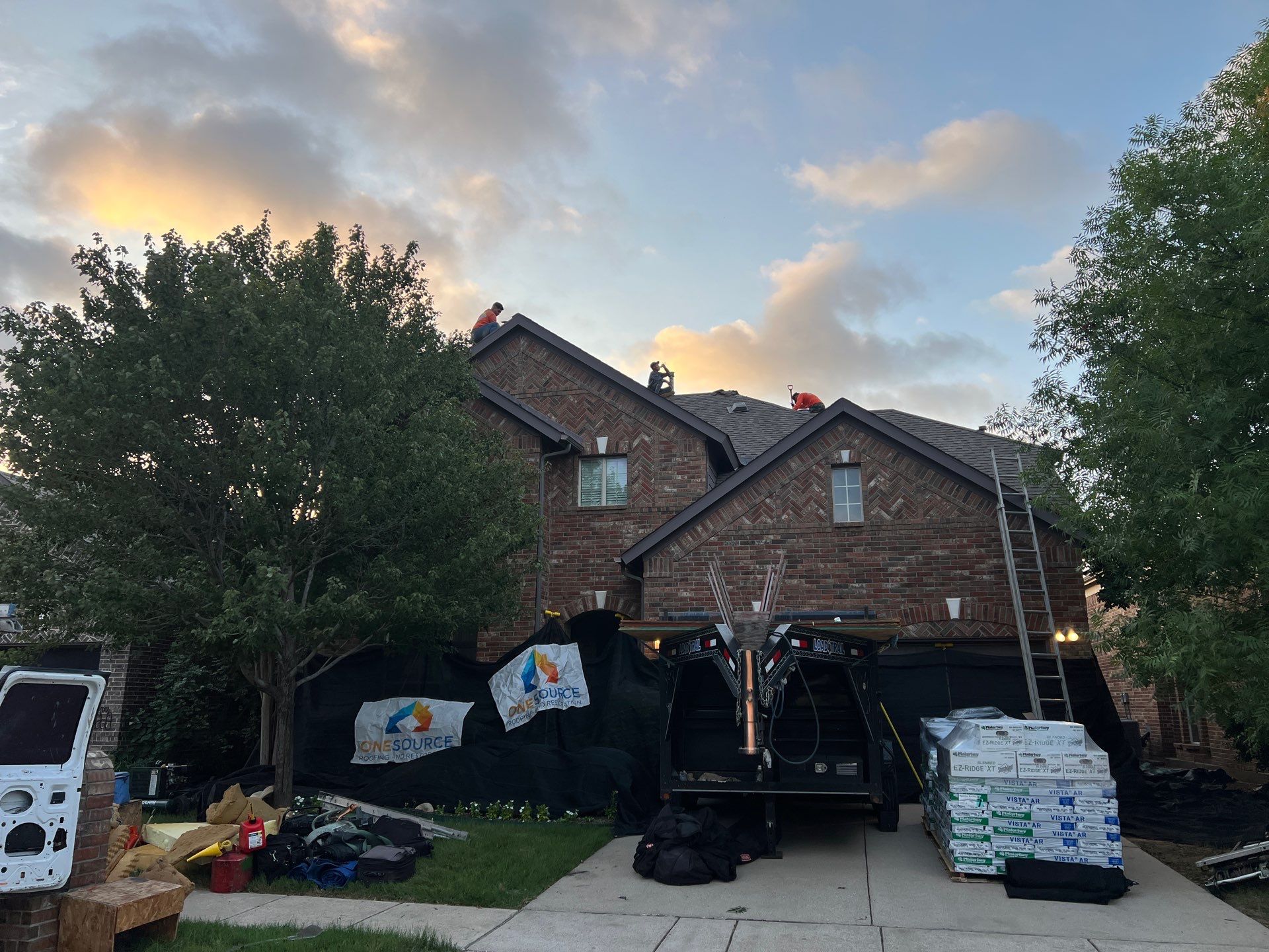 Residential Roofing Installation using Malarkey Vista Weathered Wood Plus by OneSource Roofing and Restoration