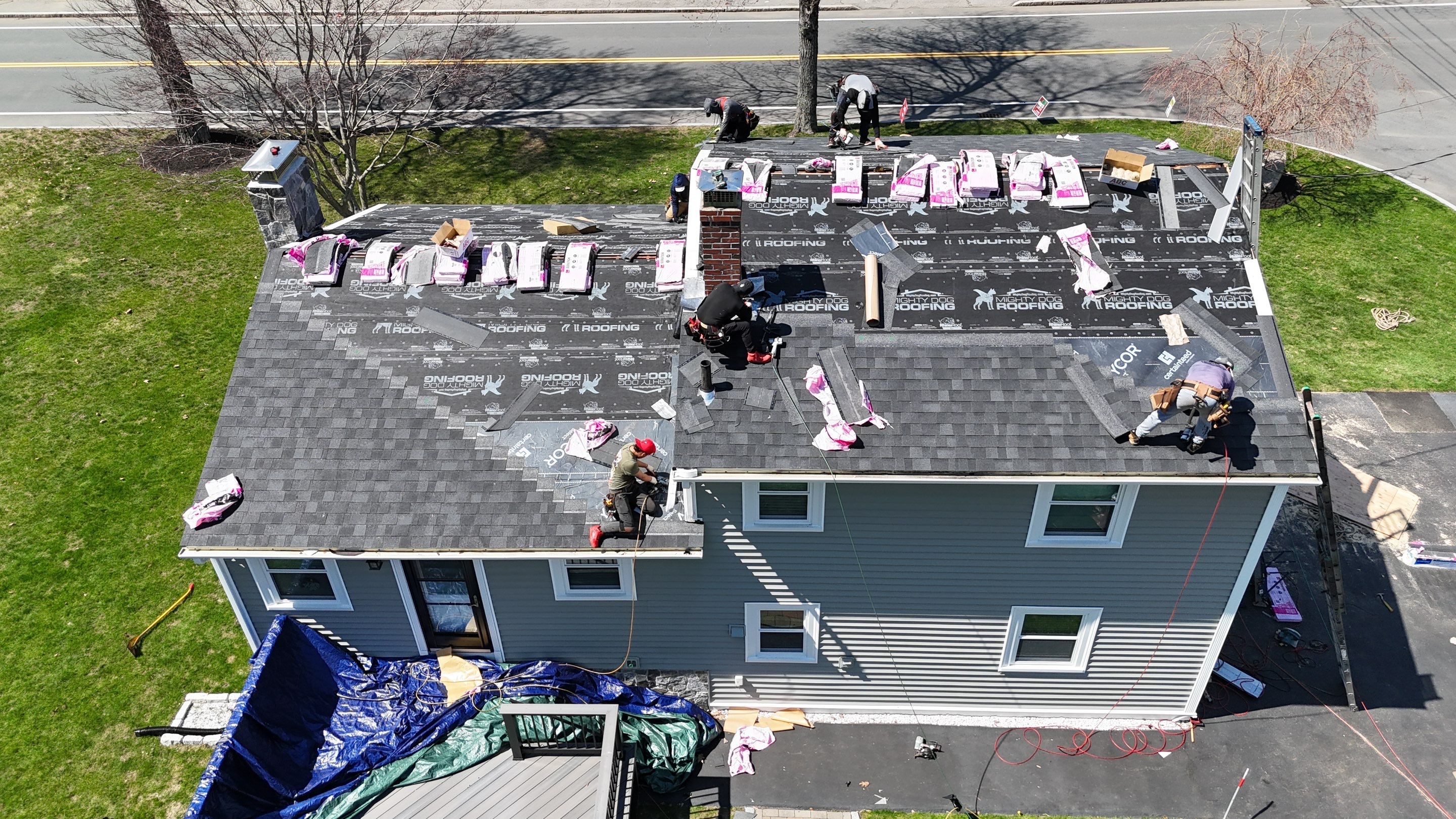 Roof Replacement + Metal Valleys + Snow Belt + Skylights — Carlisle, MA by Mighty Dog Roofing of Greater Middlesex County