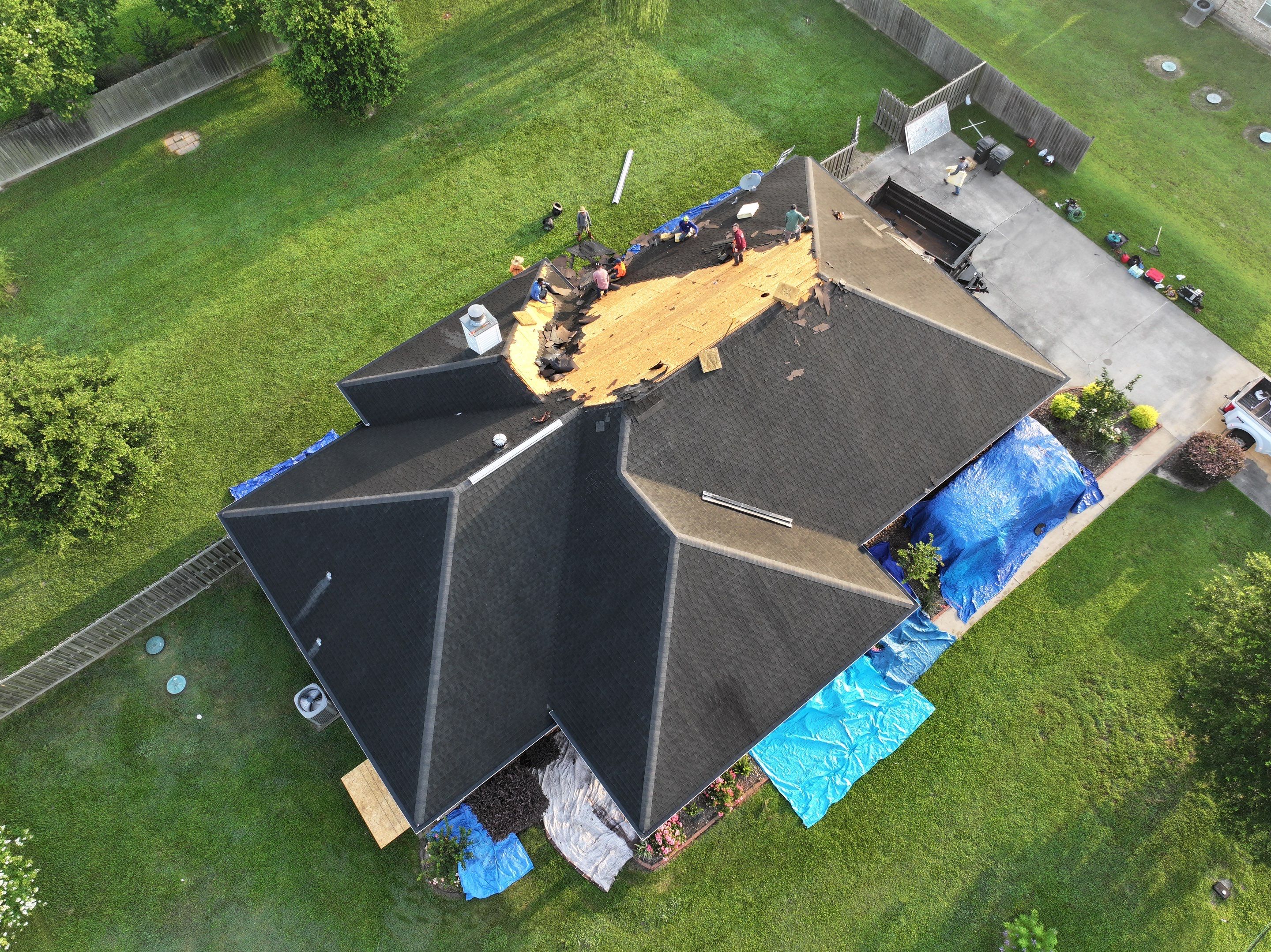 Residential Roof Replacement using GAF HDZ - Weathered Wood by Elite Roofing LLC