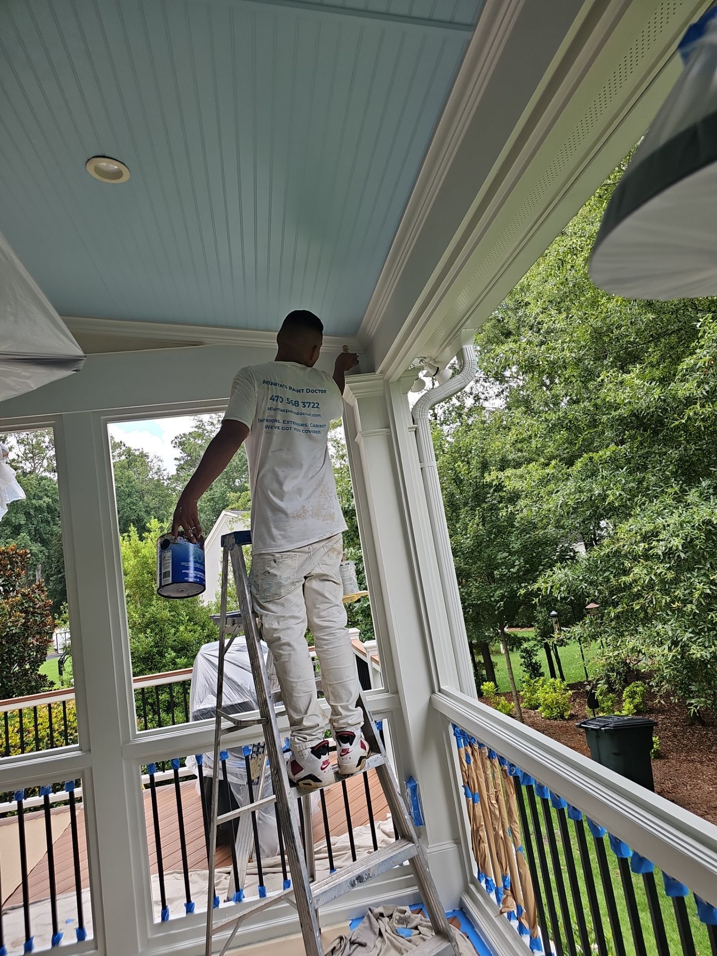 Exterior Transformation in Jonhs Creek by Atlanta's Paint Doctor