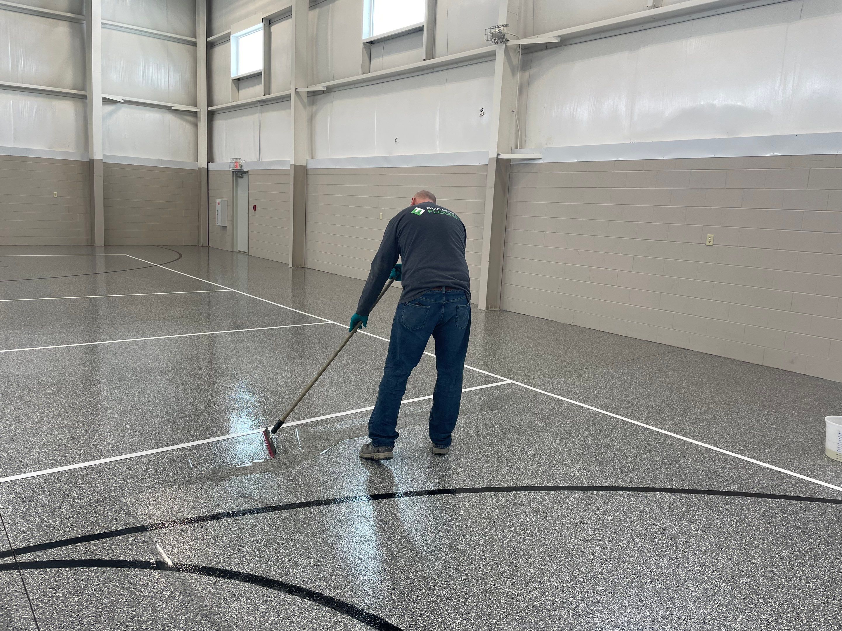 Commerical  using Smoke  by Fantastic Floors by Miller Custom Exteriors 