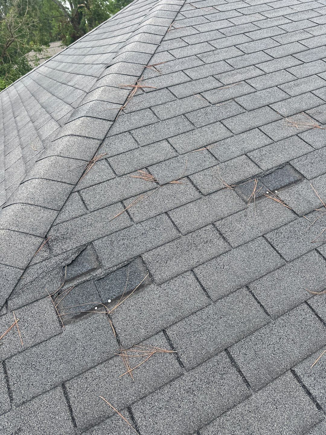 Hail Damage using Owen's Corning Duration (Lifetime) Shingles by Roof Repair Company
