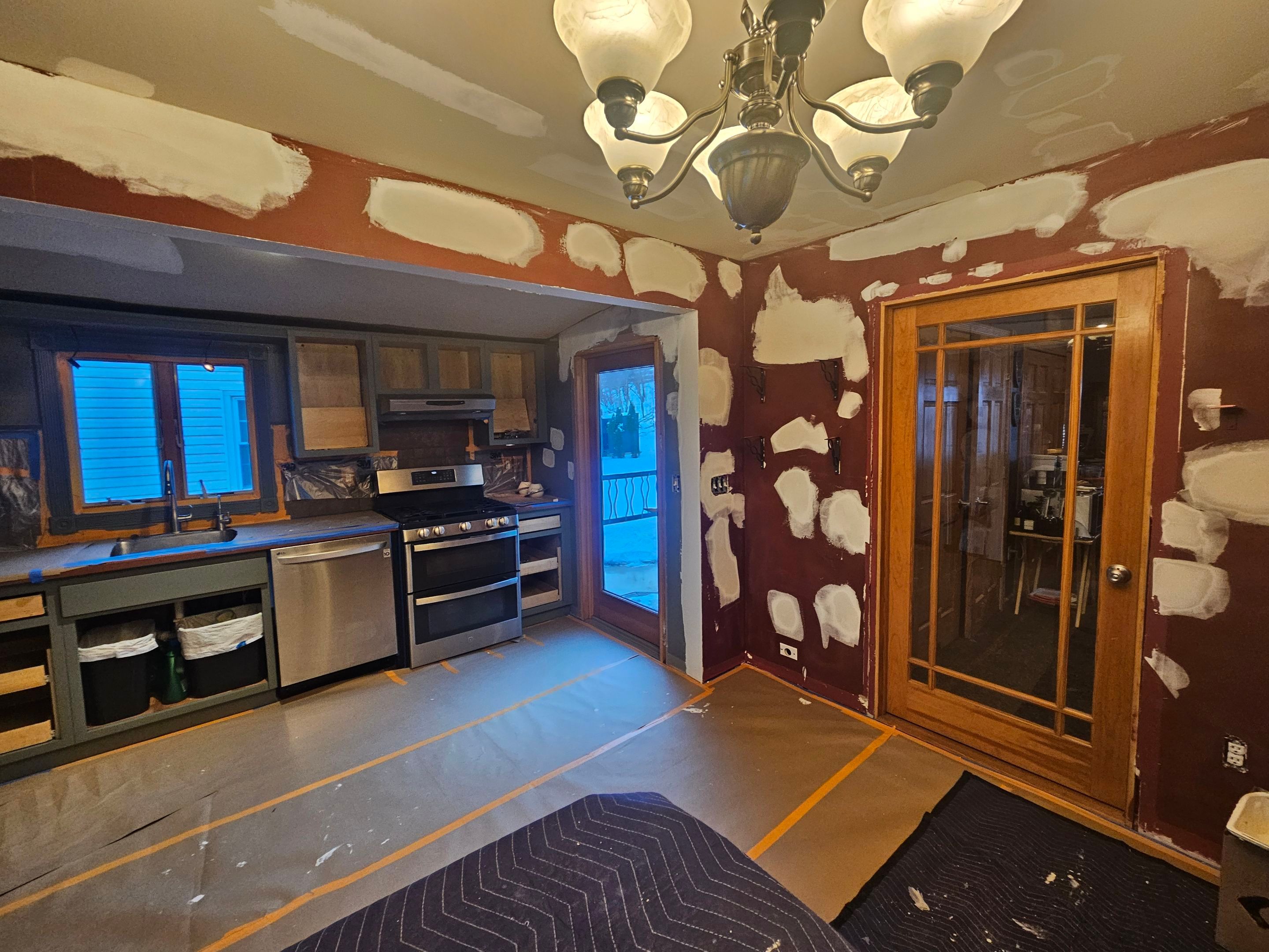 Cabinet Refinishing using Benjamin Moore Command Satin by Spectrum Painting, LLC
