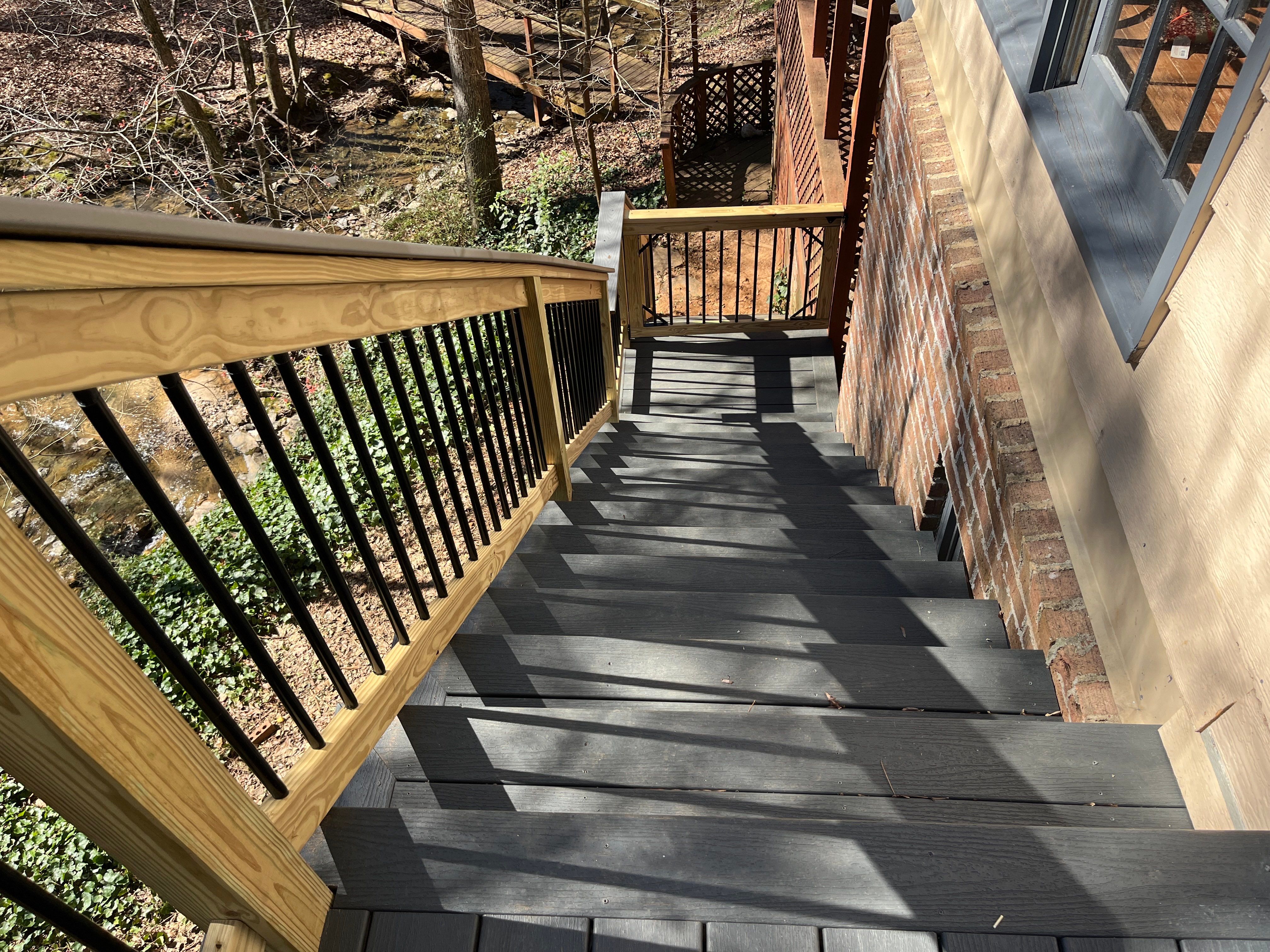 Trex Deck Build with Hybrid Railing in Lilburn, GA by Nelson Exteriors 