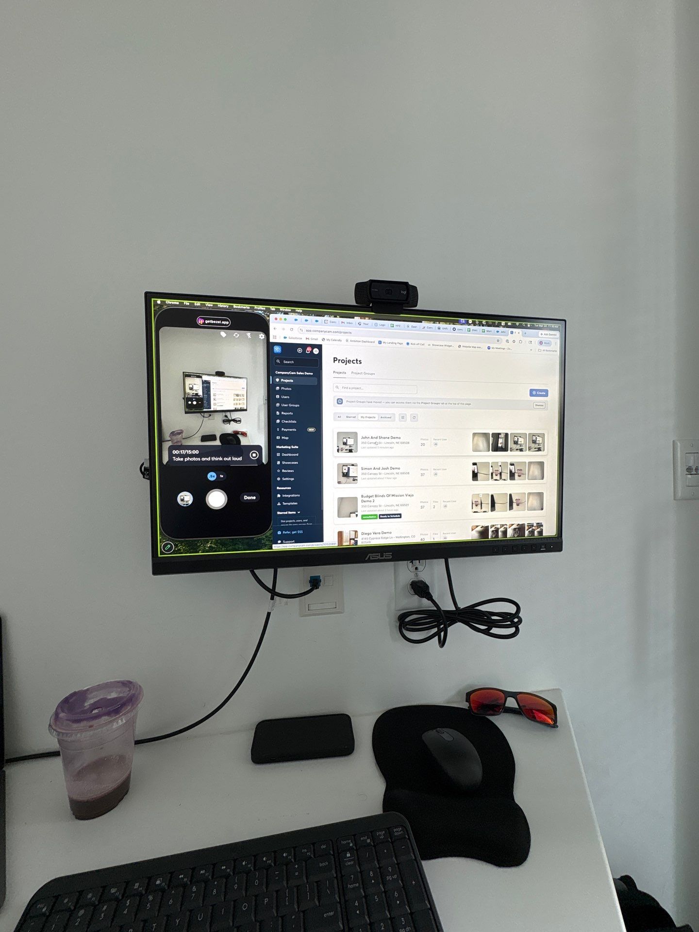 Office Setup and Glass Door Installation in Lincoln by CompanyCam Sales Demo