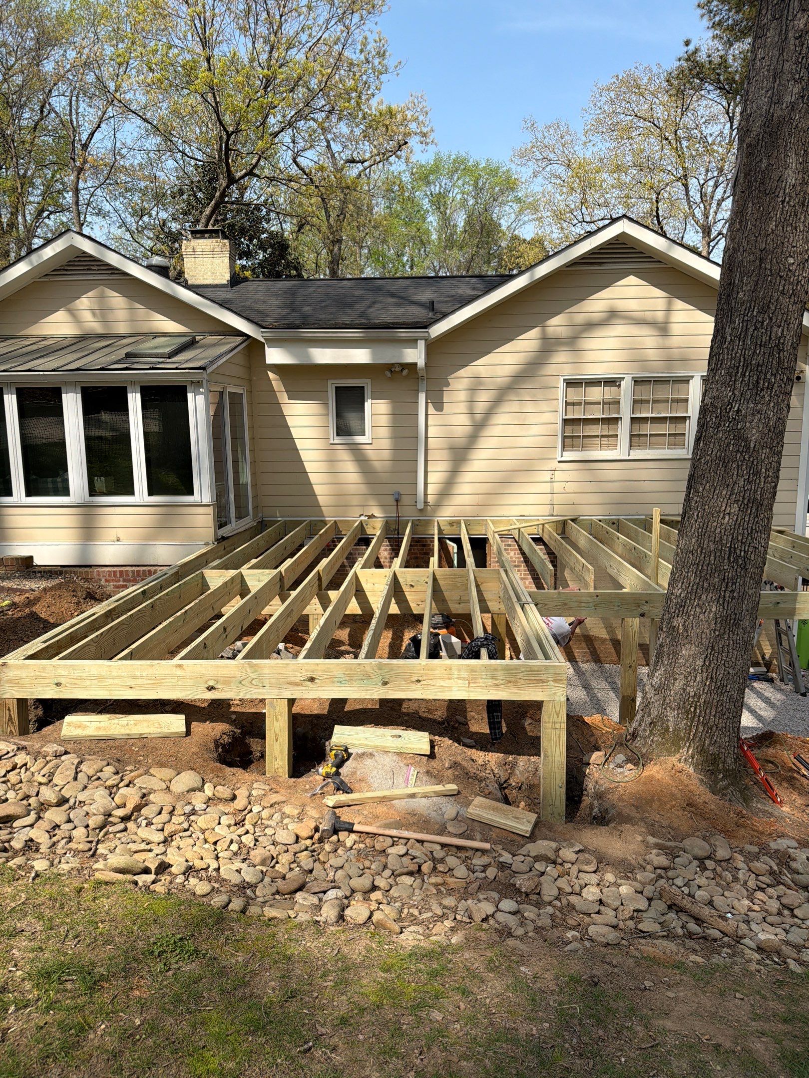 New Deck Construction & Site Improvements by Billy Weatherspoon Contractor