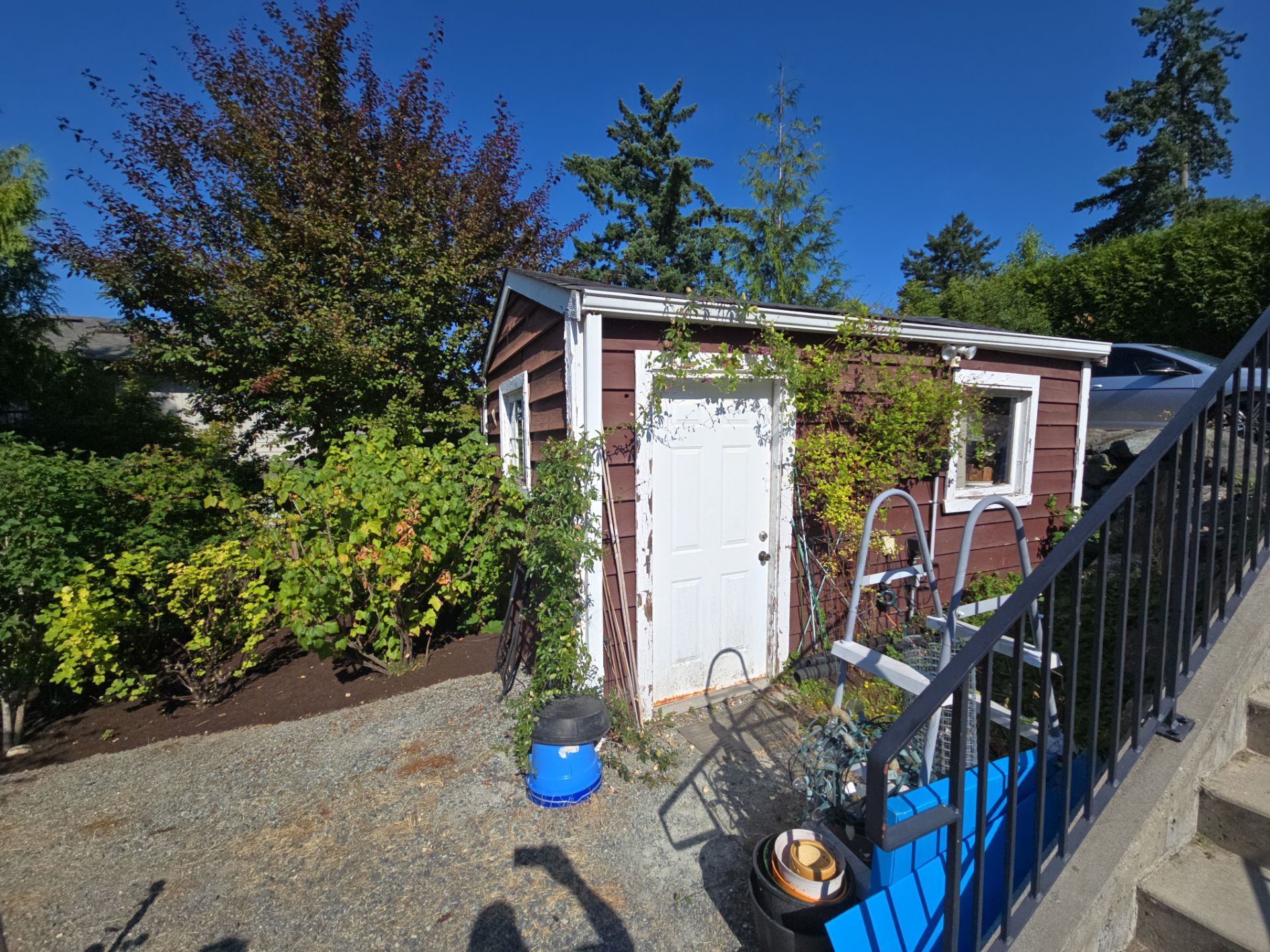 Backyard Transformation — Custom Shed, Paver Patio & Retaining Wall by Habanero Garden and Exterior Care