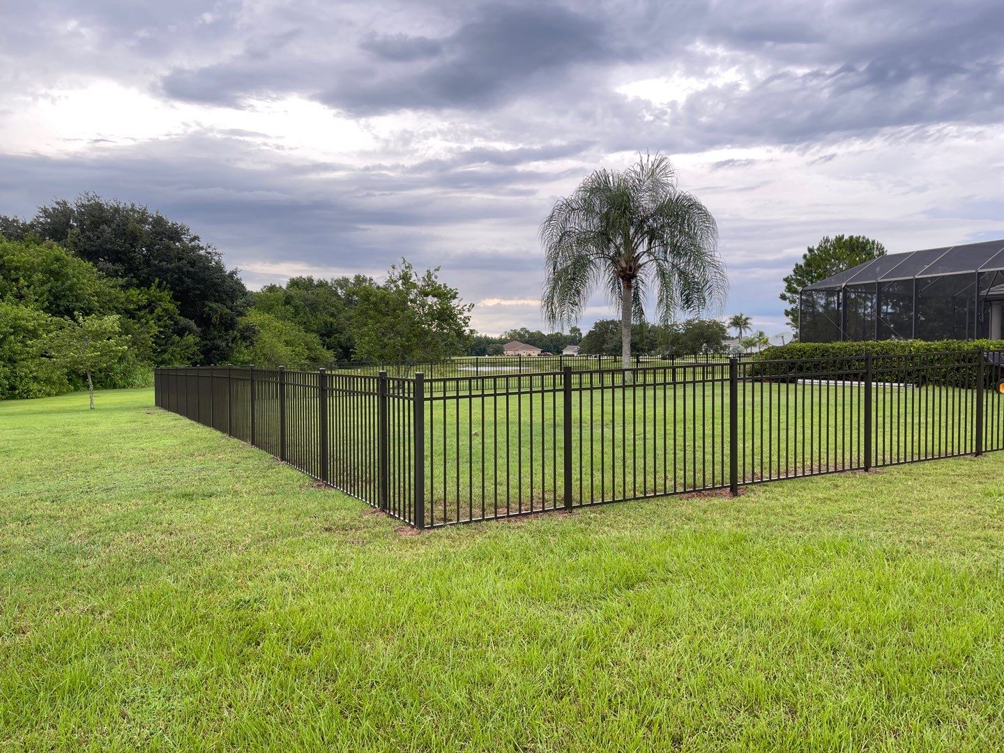 Parrish, FL 4ft. Tall Black 3-Rail Aluminum Fence by Asap fence and gates, LLC