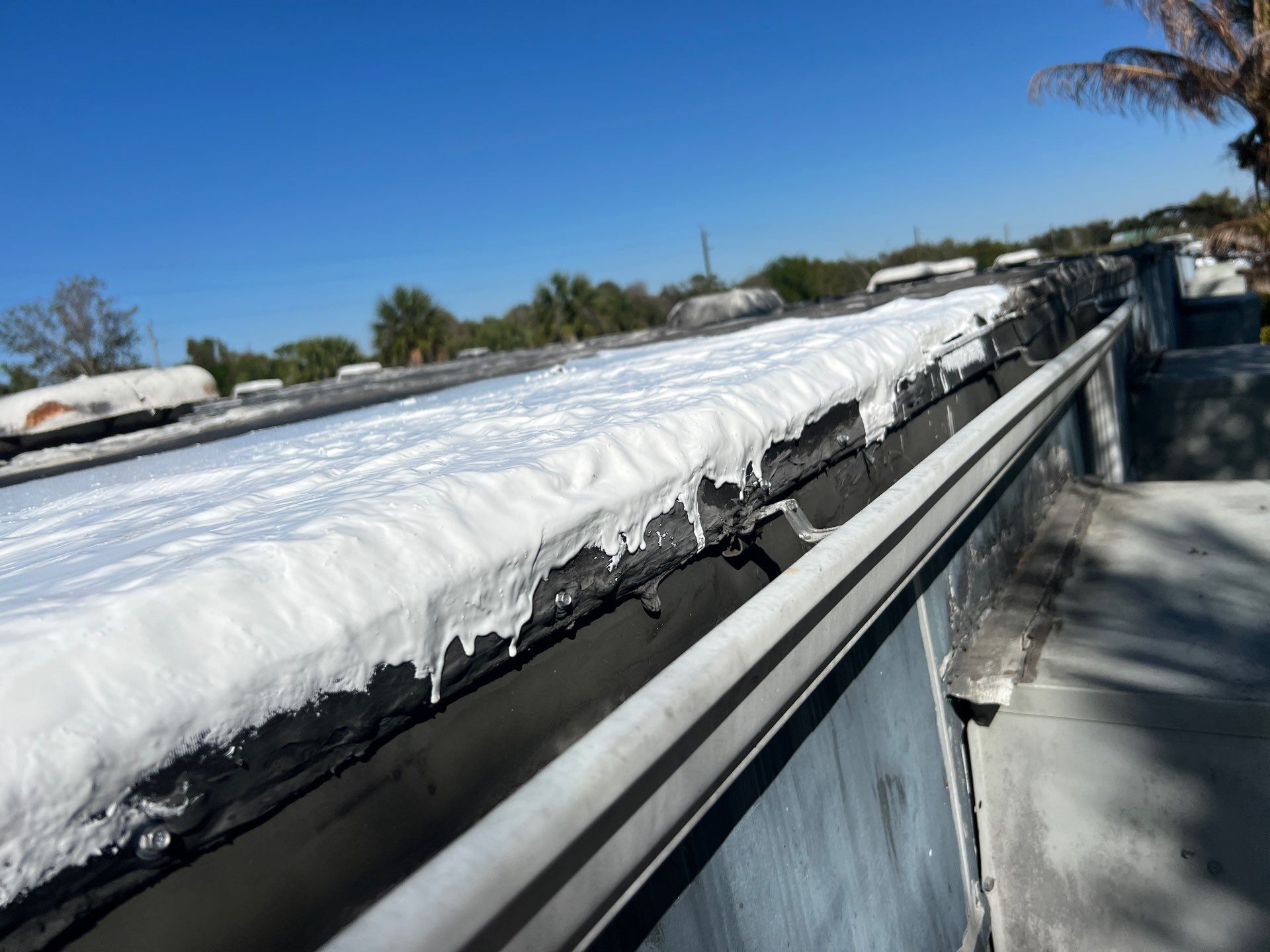 Flat Membrane Roof Repair and Interior Restoration in Fort Myers by cordova home services 