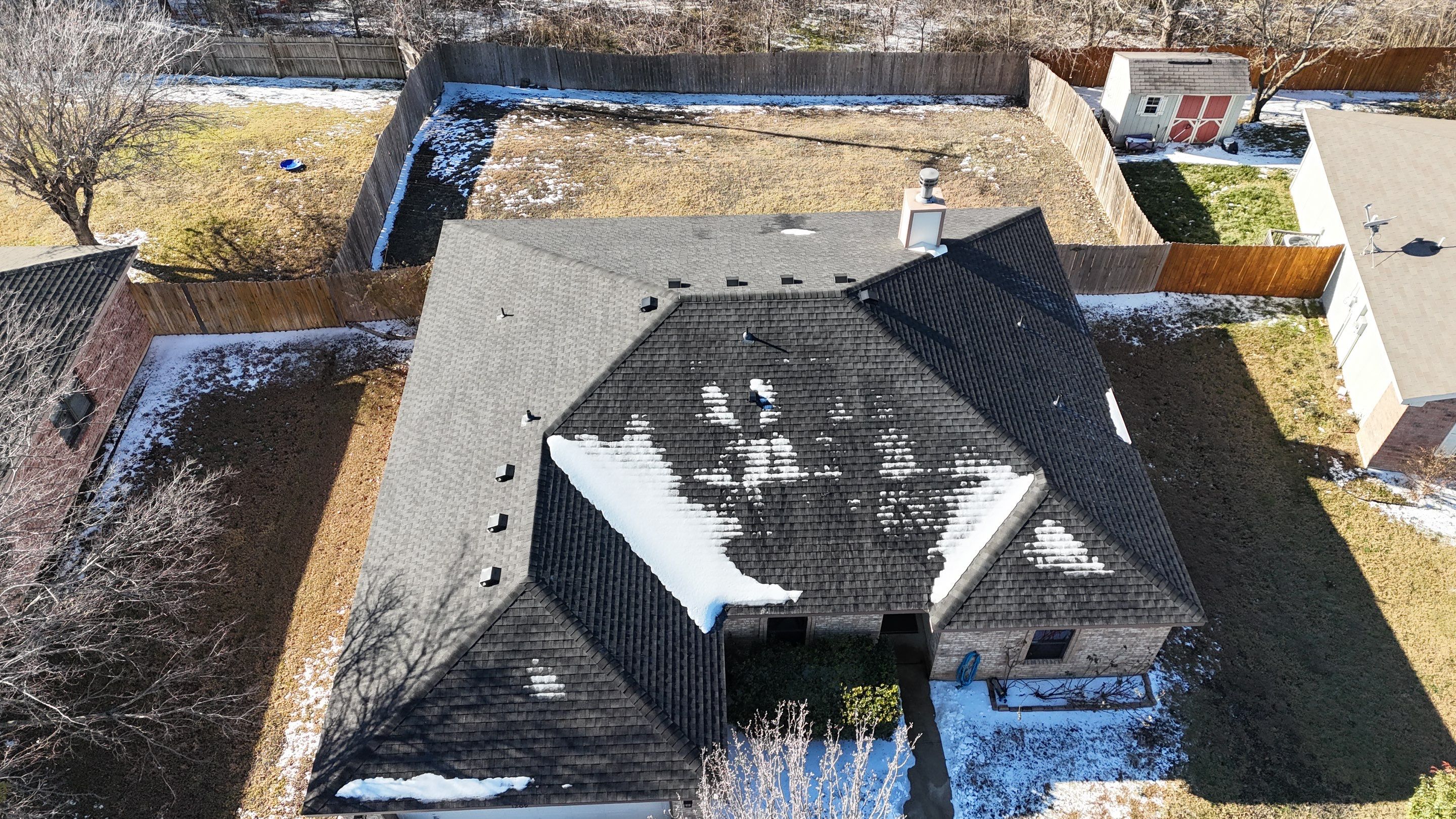 Residential Roof Replacement using GAF - HDZ - Charcoal by Action Exteriors Austin