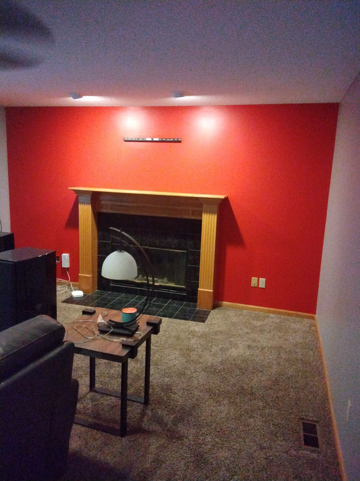 Repaint Accent Walls with Color Change and drywall repairs by Midwest Paint LLC
