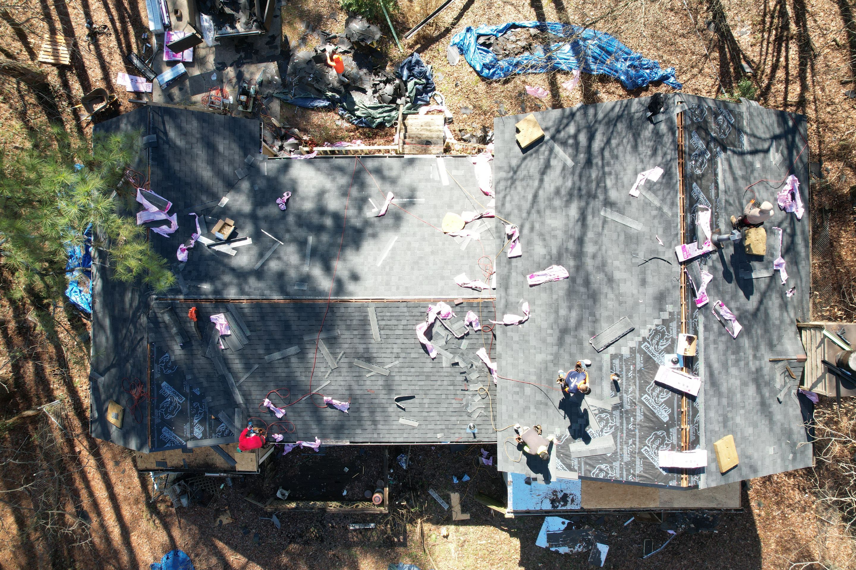 Residential Roofing Installation using Owens Corning by Inspector Roofing and Restoration