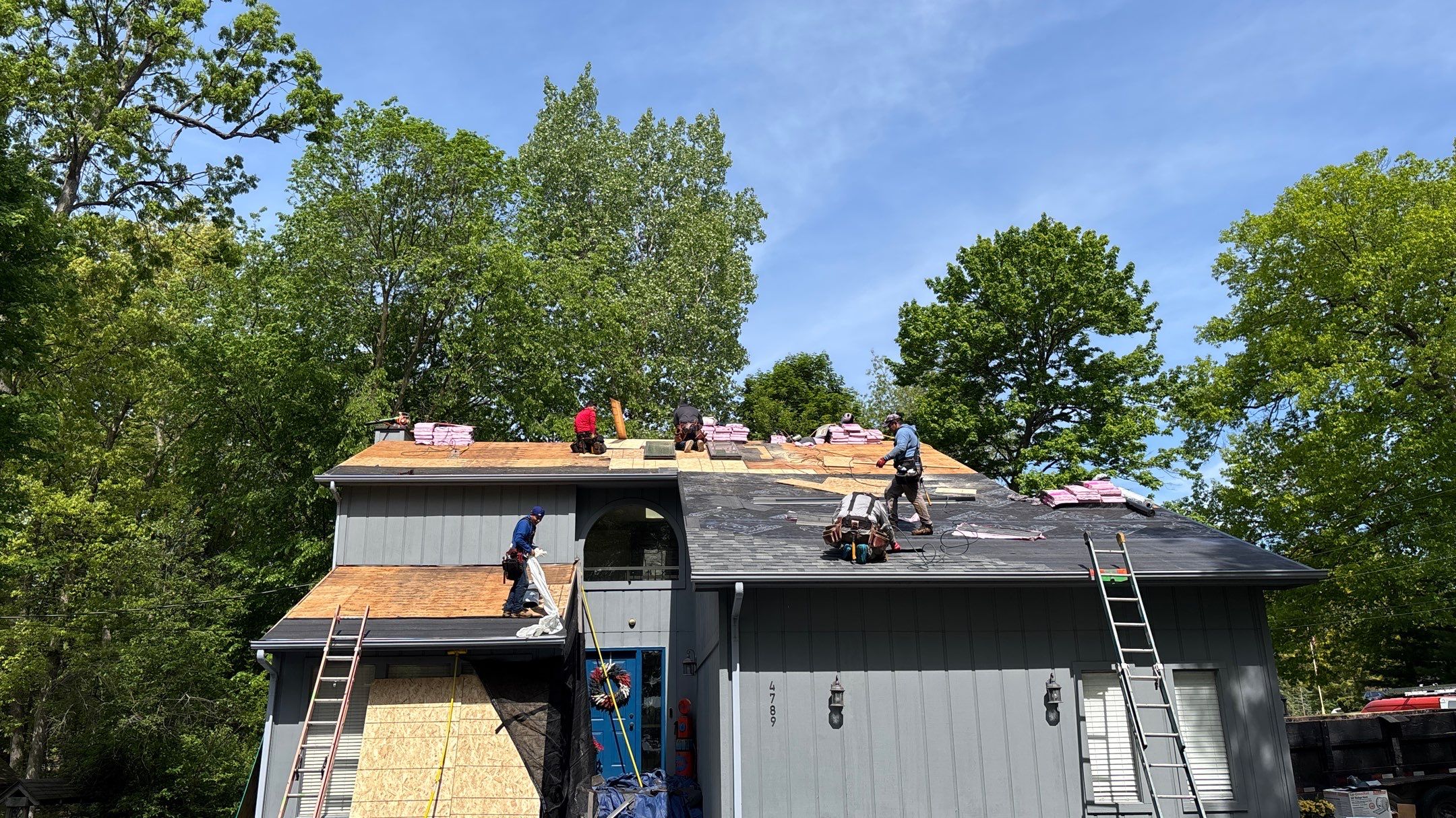Roof Replacement using Owens Corning Tru Definitions by 180 Contractors