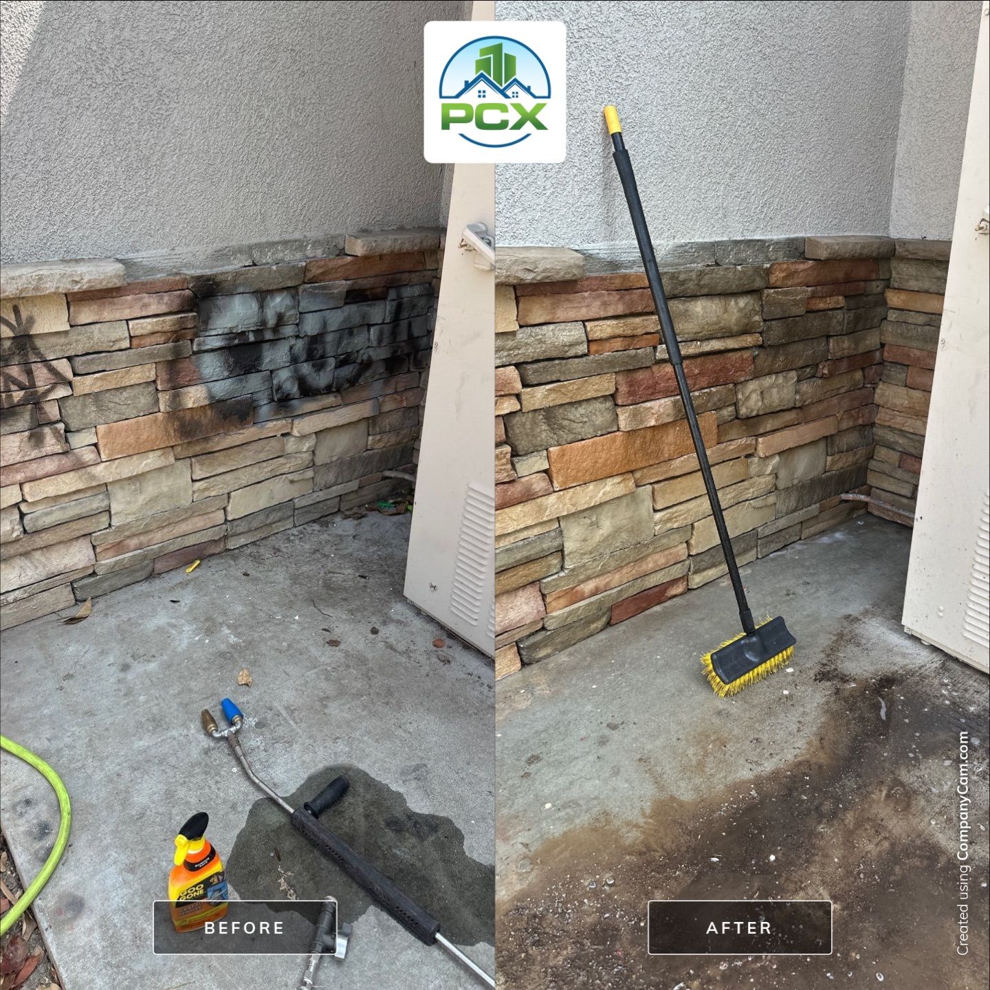 Graffiti Removal at Chain Restaurant by Property Cleaning Experts, LLC