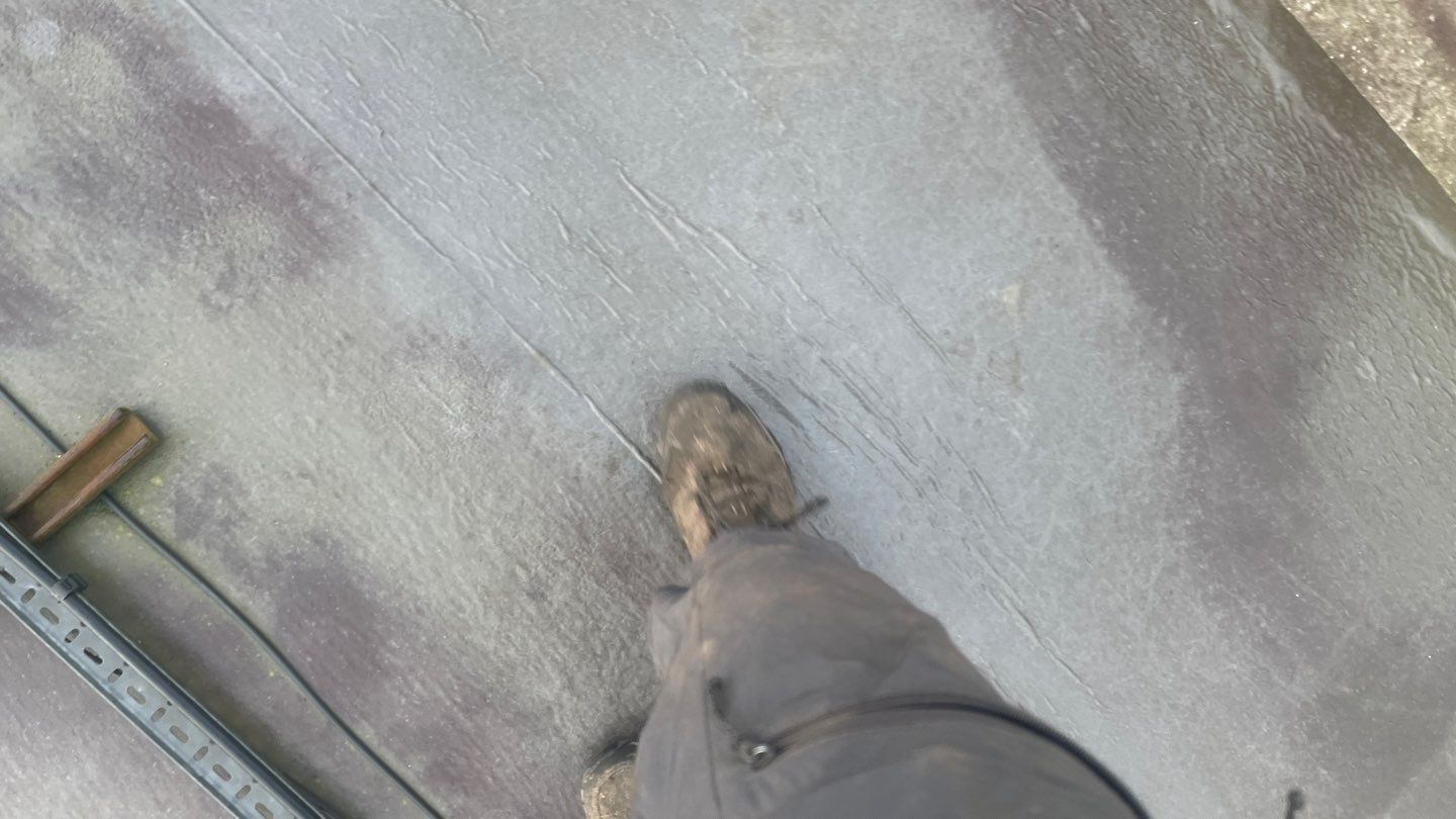 EPDM (rubber) Roof Cleaning using Honda 15lpm Low Pressure Washing Machine by Ges Exterior Cleaning ltd