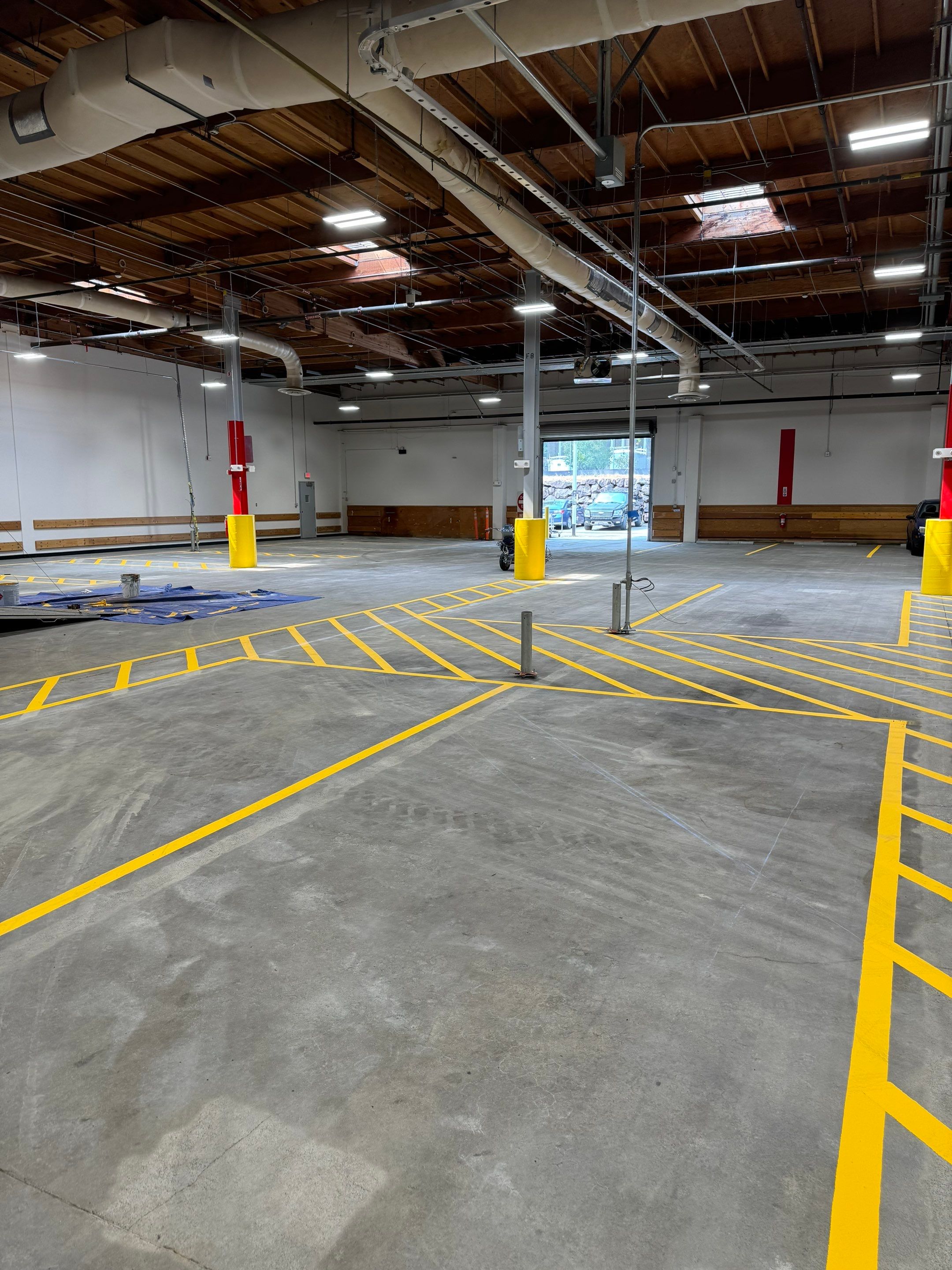 USPS Asphalt Patch Repair, Indoor Parking Lot Sandblast, Outdoor Parking Lot Sealcoating & Indoor/Outdoor Parking Lot Striping  by Jireh Asphalt & Concrete Inc 