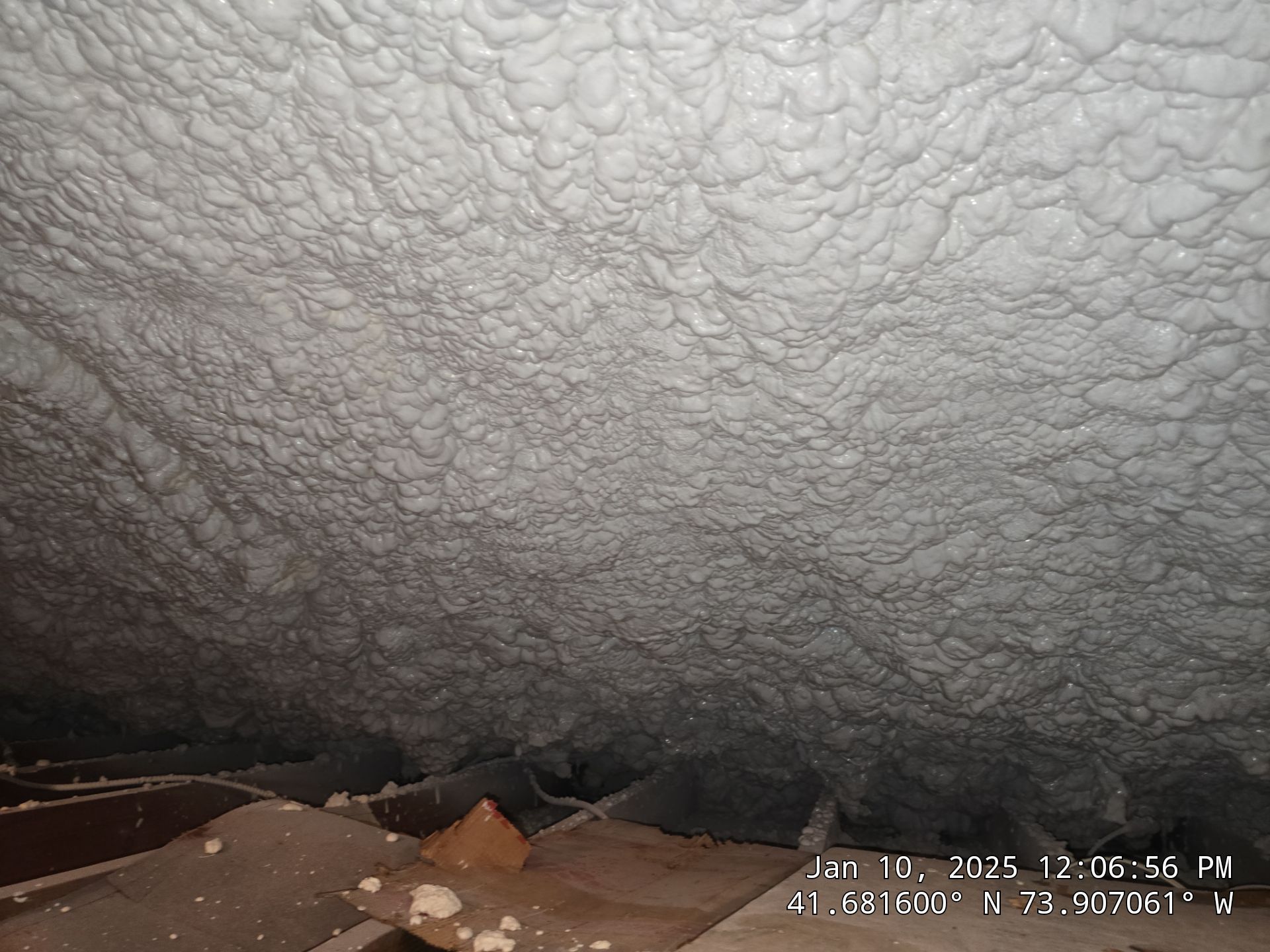 Attic Insulation using open cell spray foam by NYS Foam & Energy