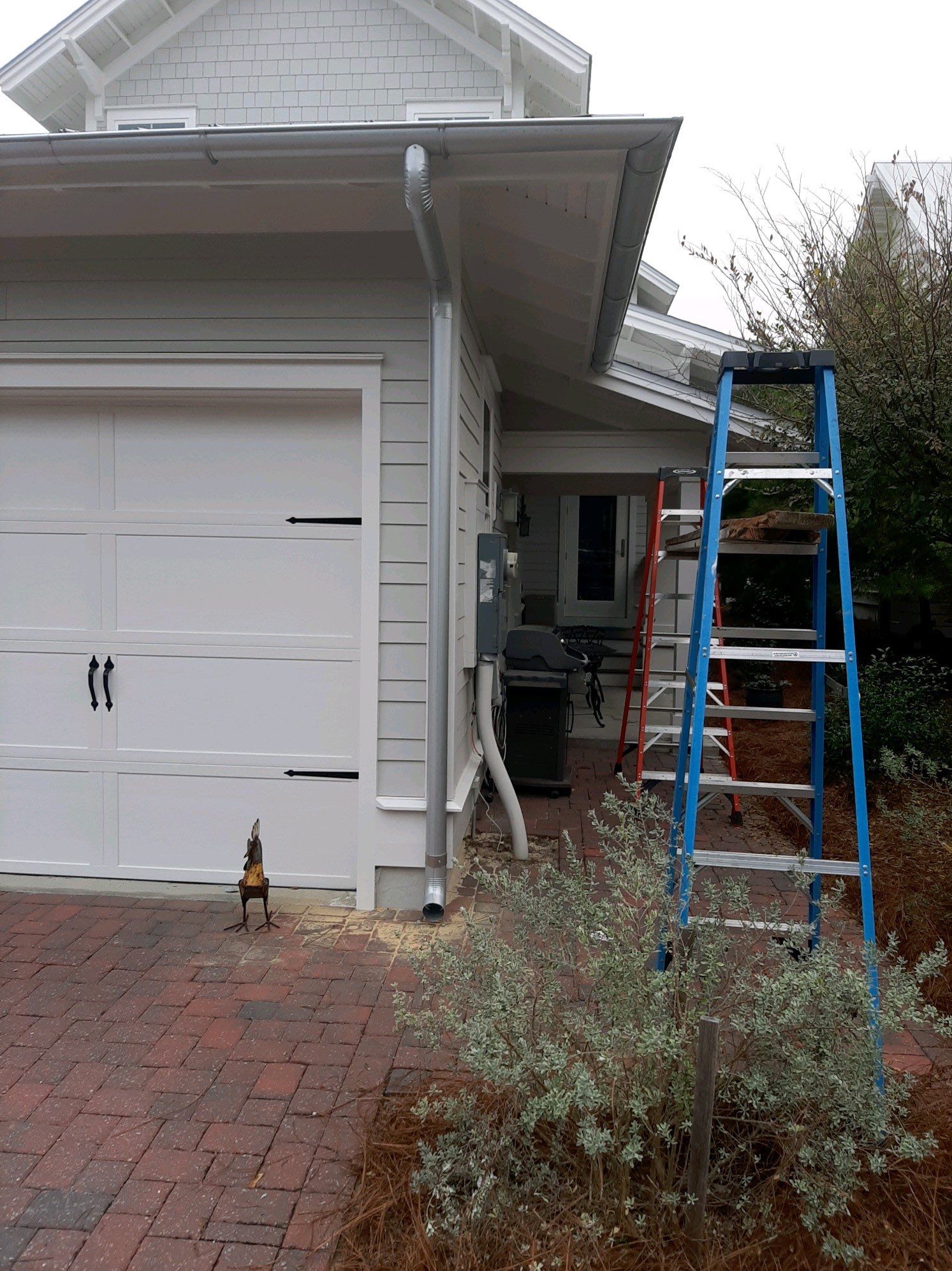 Gutter Installation using Galvalume Half Round Seamless Gutters and LeafBlaster Pro Gutter Guards by Gutter Professors