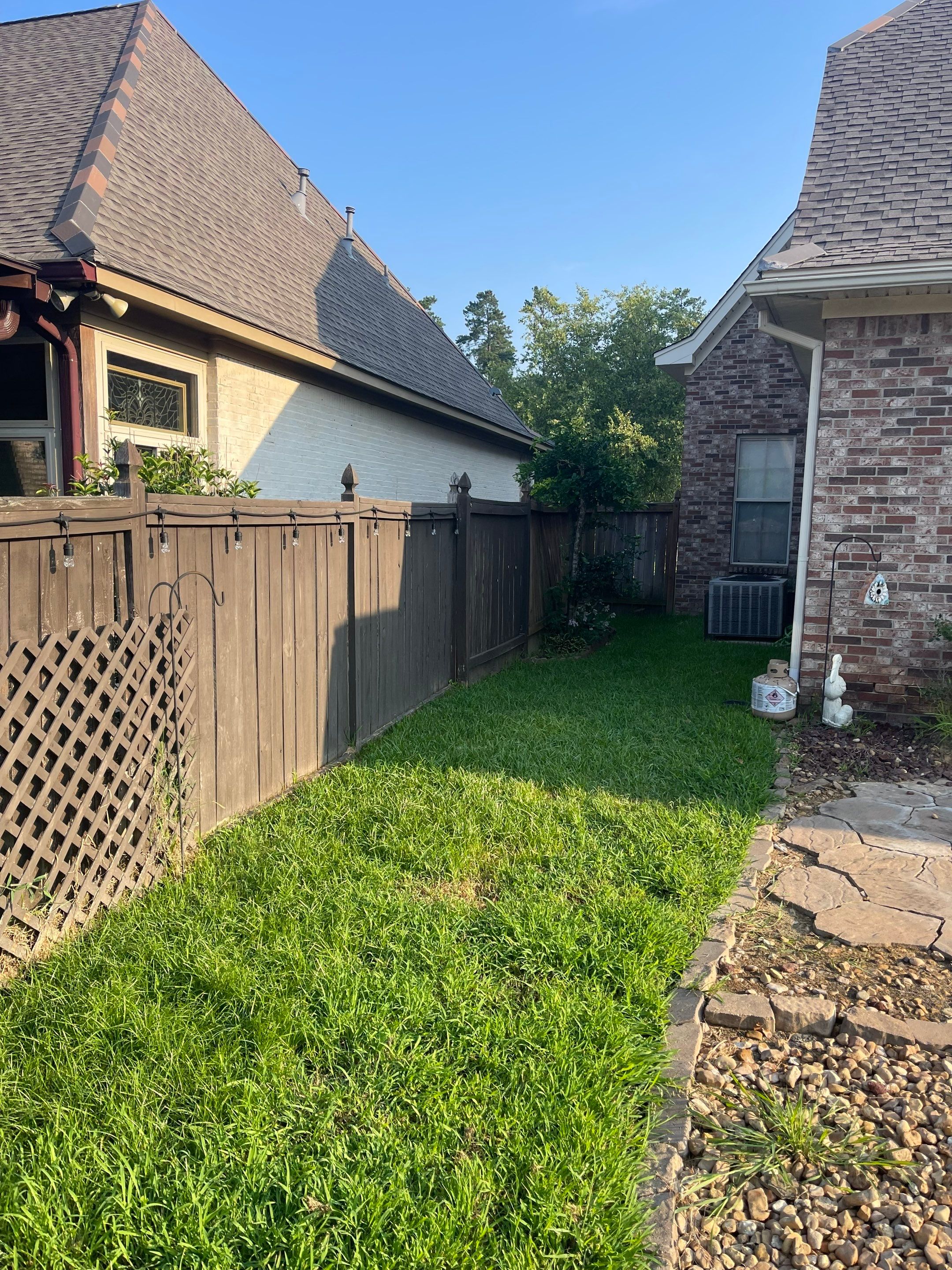 6ft Treated Pine Good Neighbor Fence 6x6 French Gothic Posts by Roberson Construction LLC